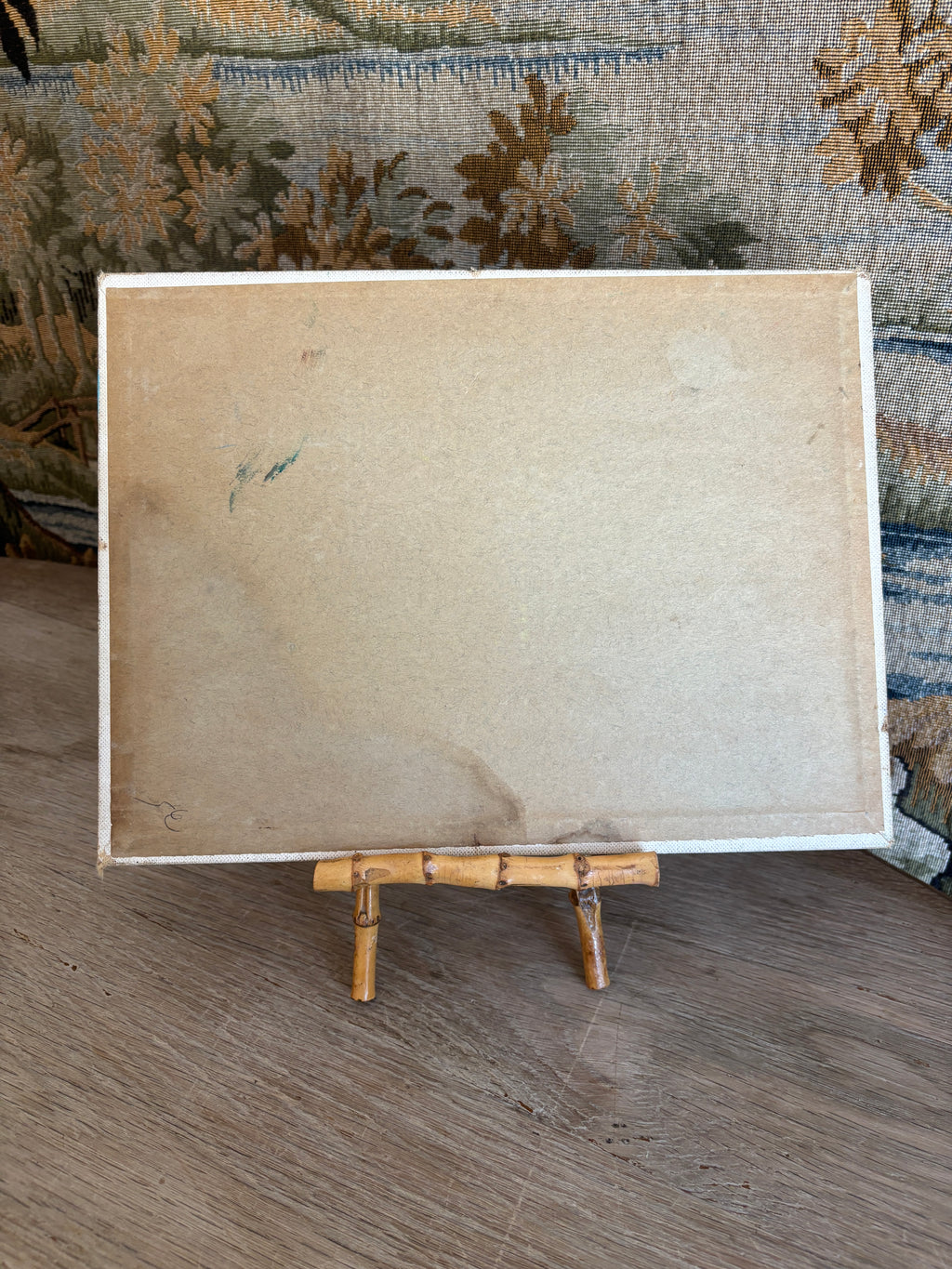 Vintage Homestead Landscape Oil Painting
