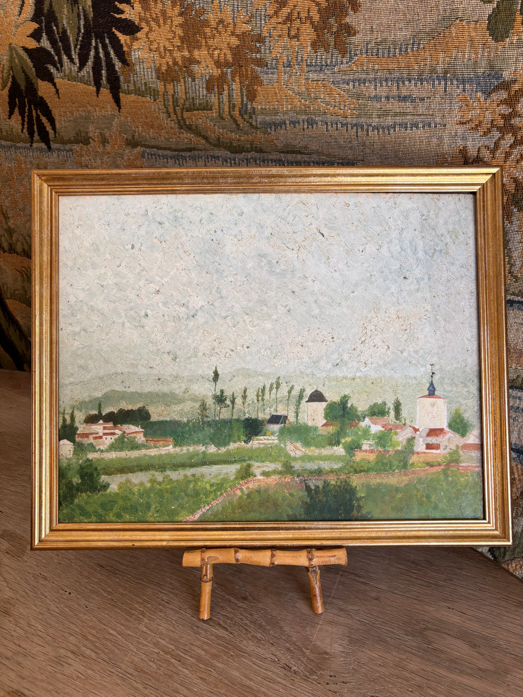 French Village Landscape Oil Painting