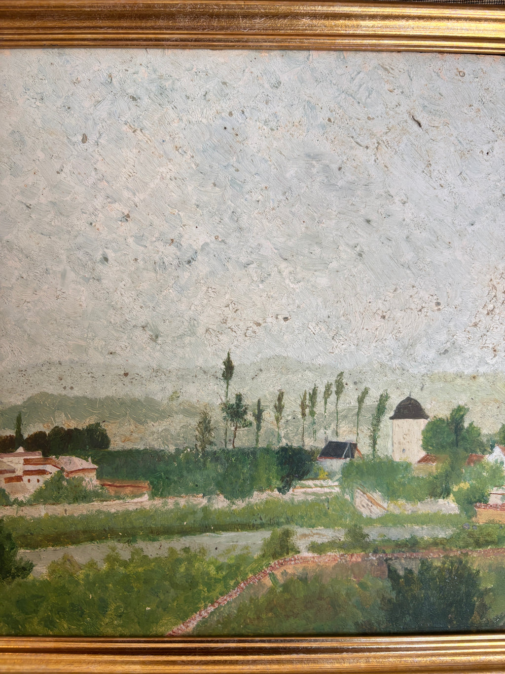 French Village Landscape Oil Painting