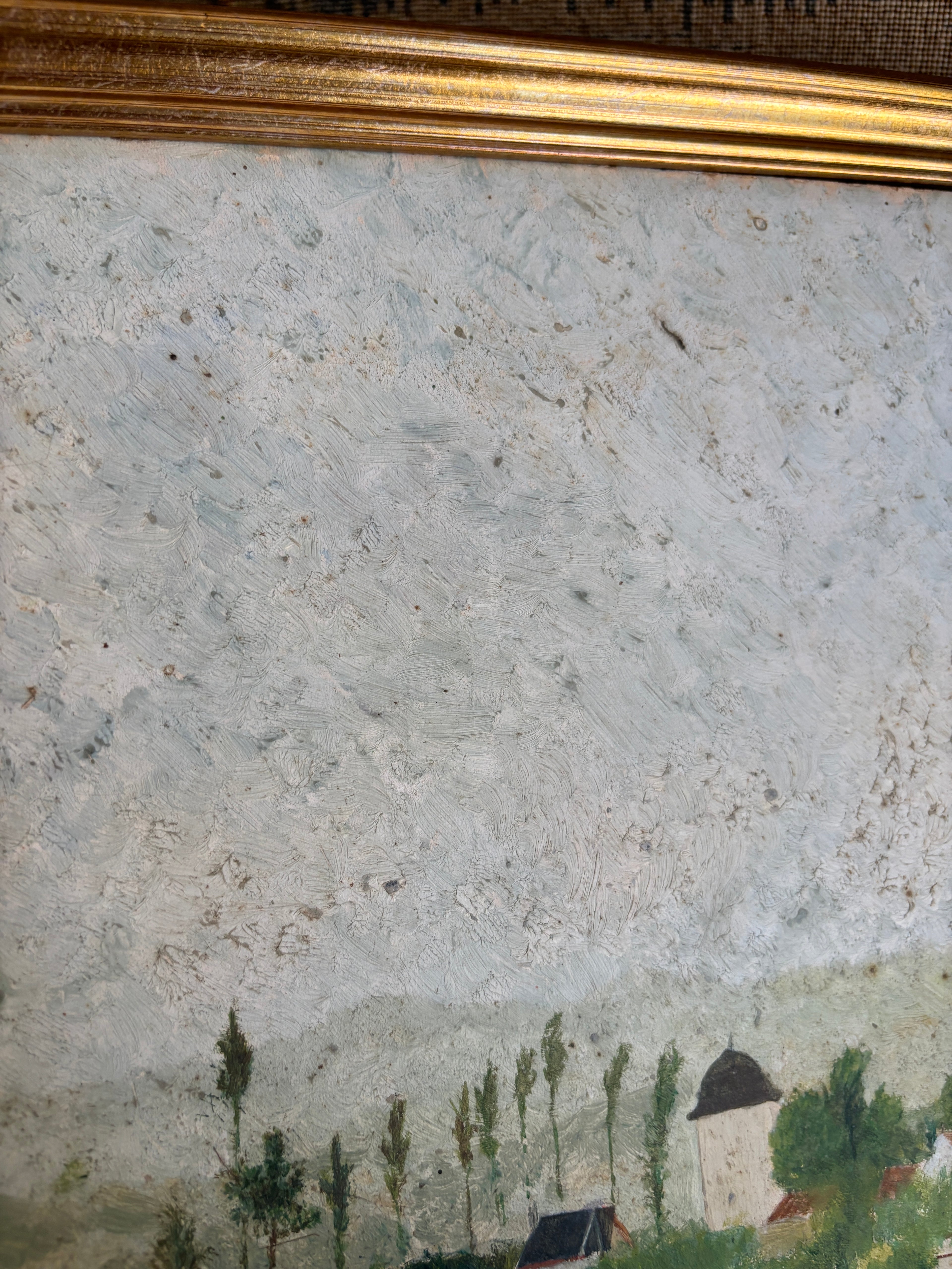 French Village Landscape Oil Painting