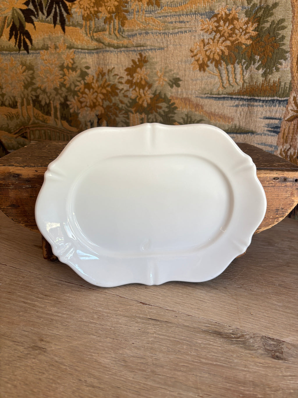 Vintage French Theodore Haviland Limoges White Serving Platter