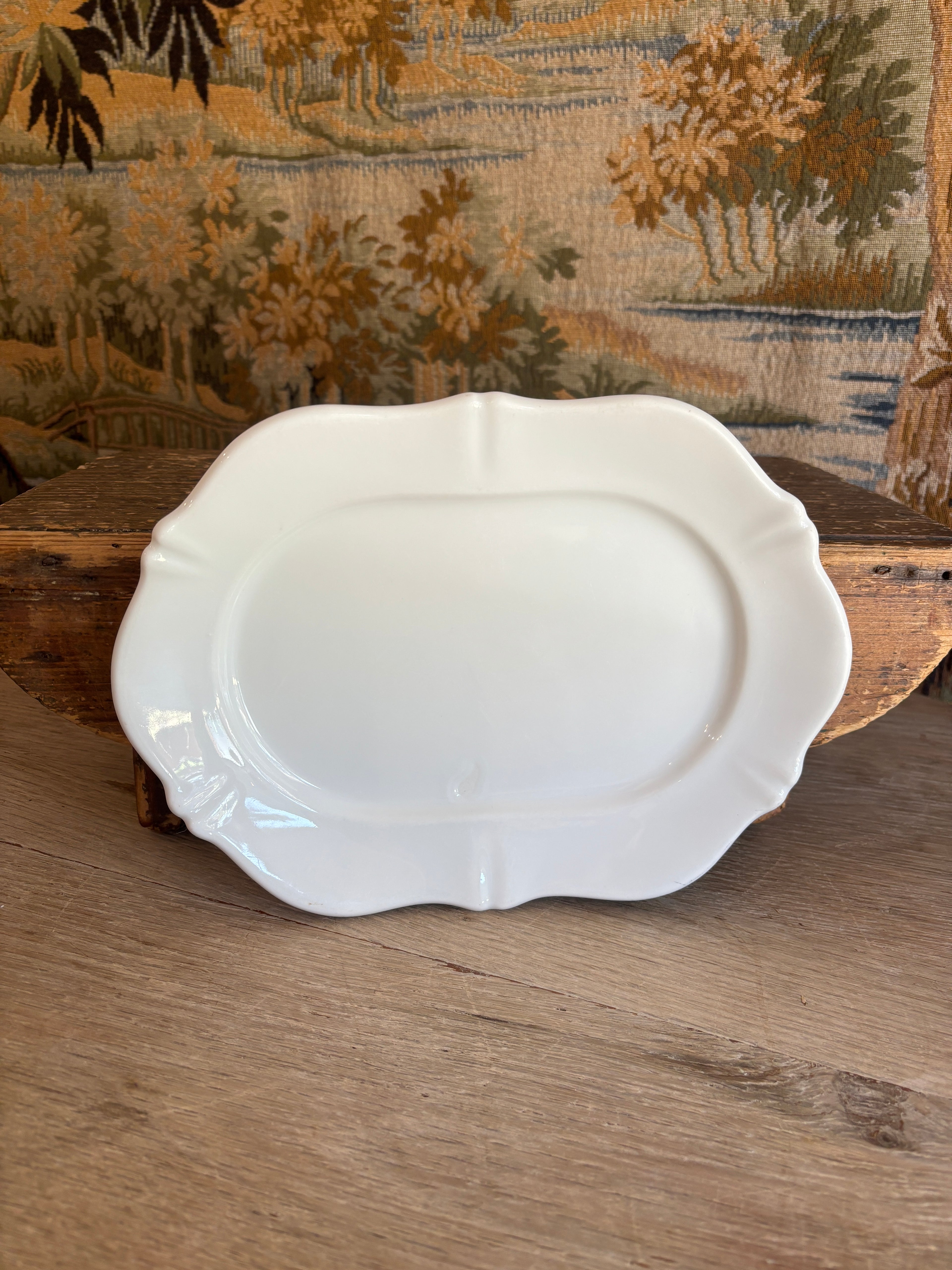 Vintage French Theodore Haviland Limoges White Serving Platter