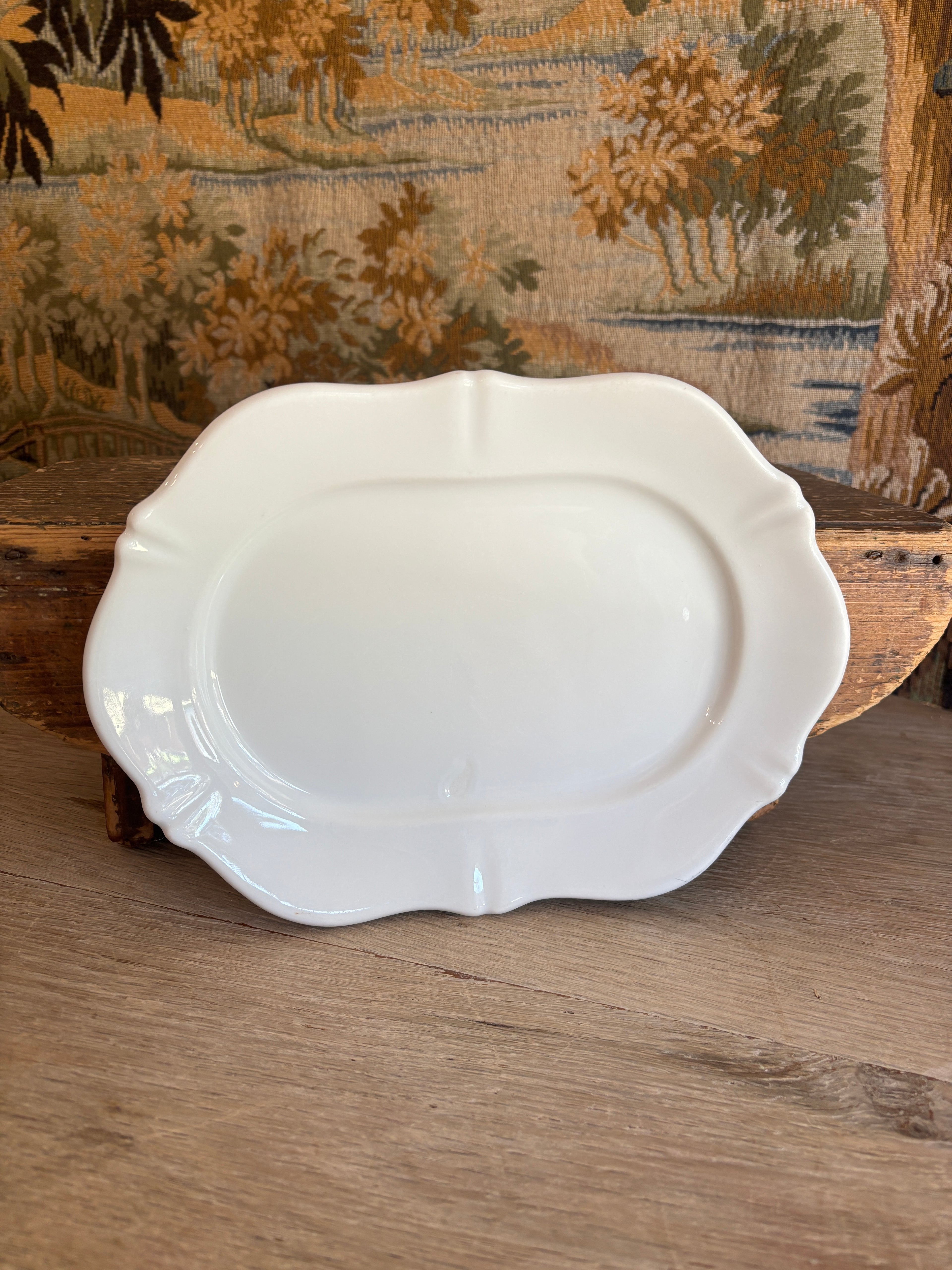 Vintage French Theodore Haviland Limoges White Serving Platter