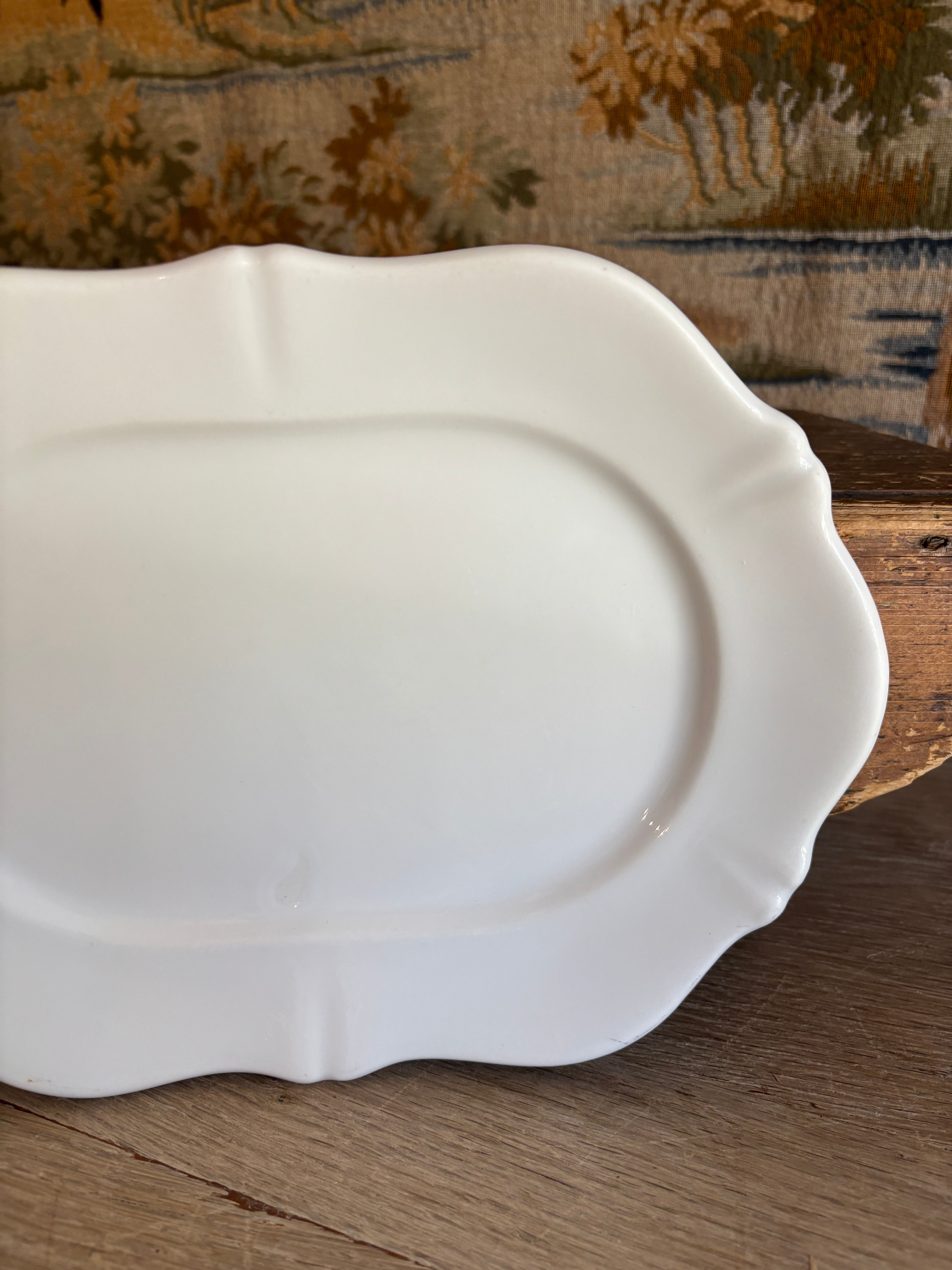 Vintage French Theodore Haviland Limoges White Serving Platter