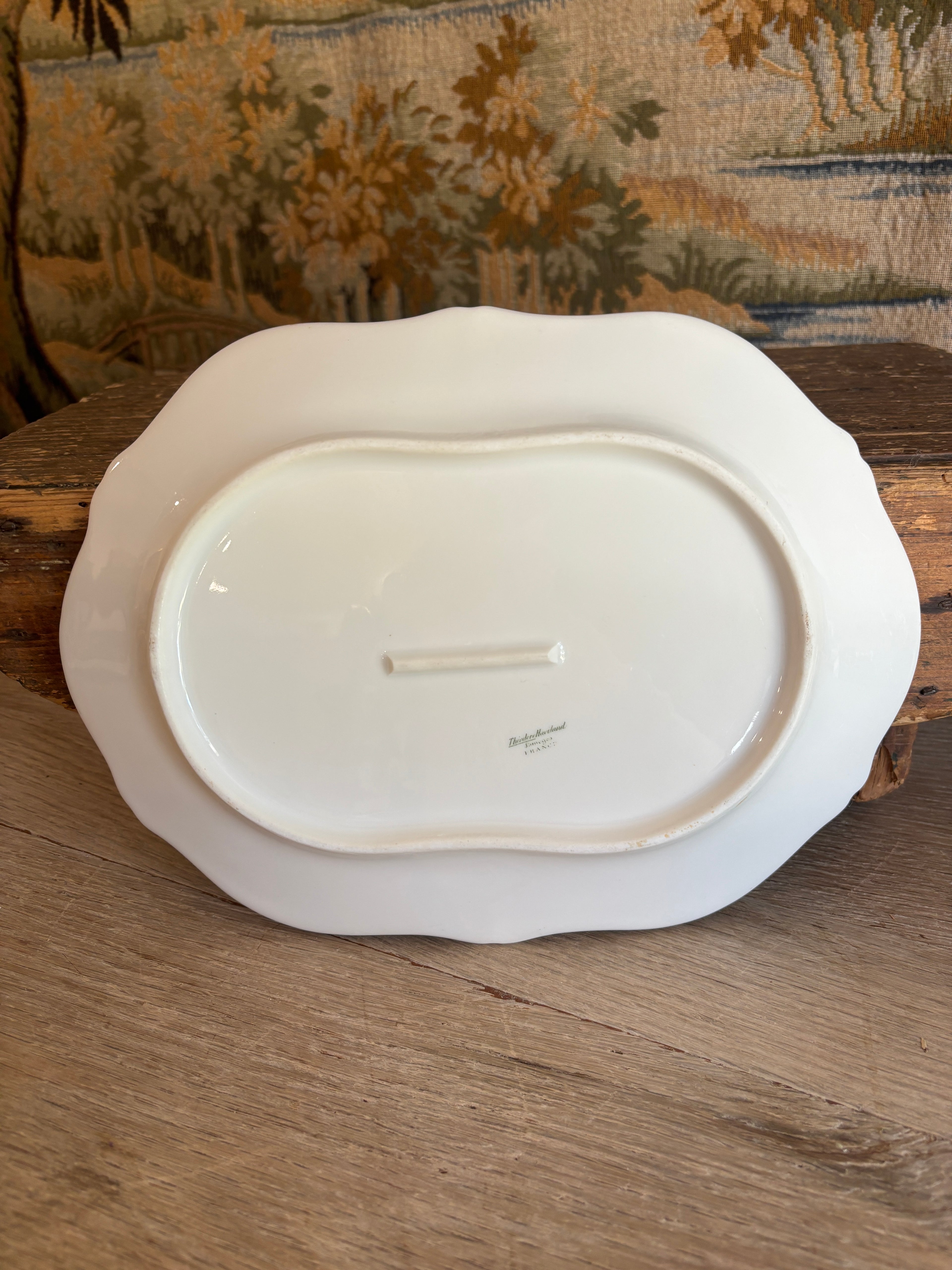Vintage French Theodore Haviland Limoges White Serving Platter