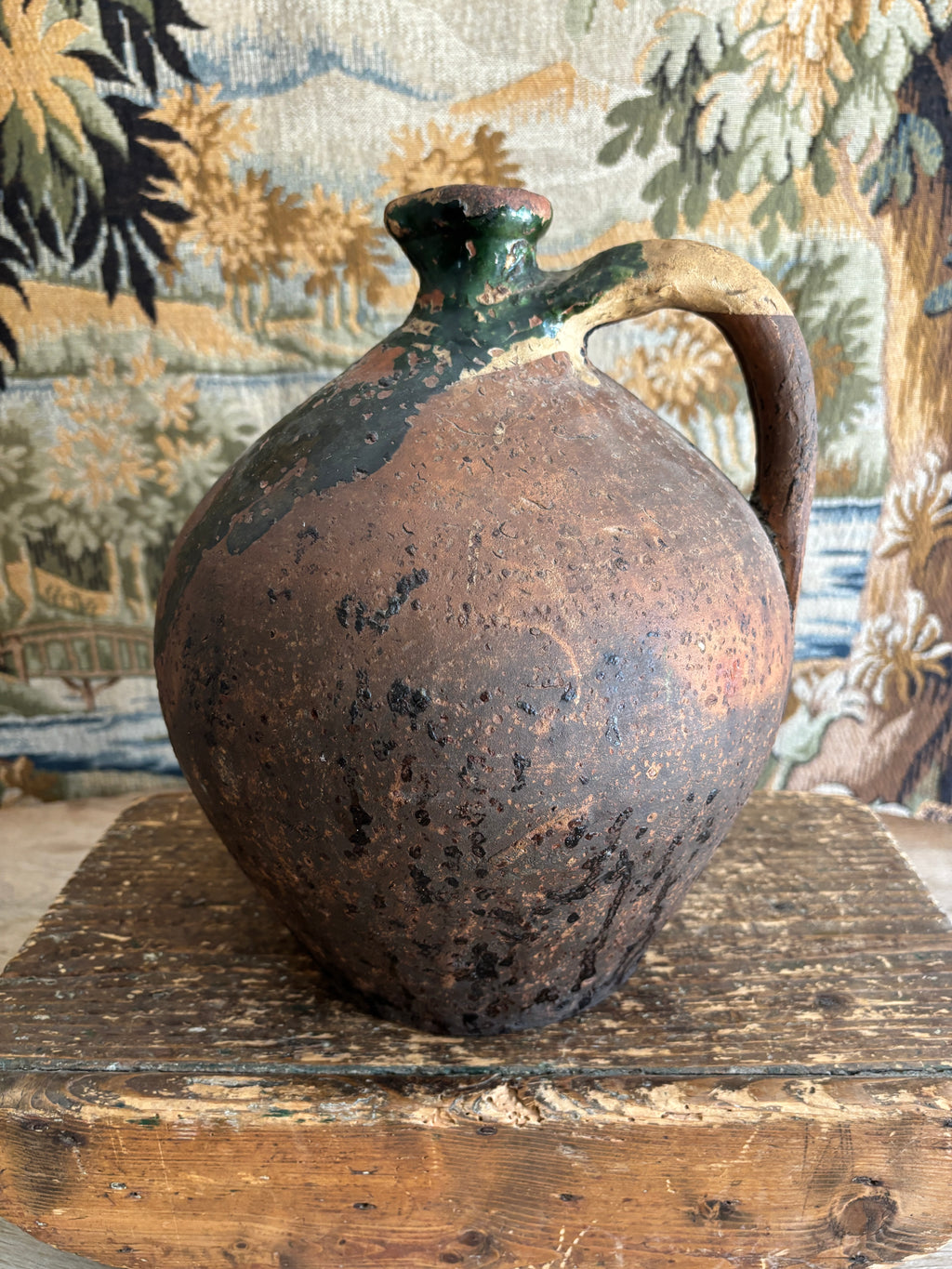 Antique French Earthenware Jug