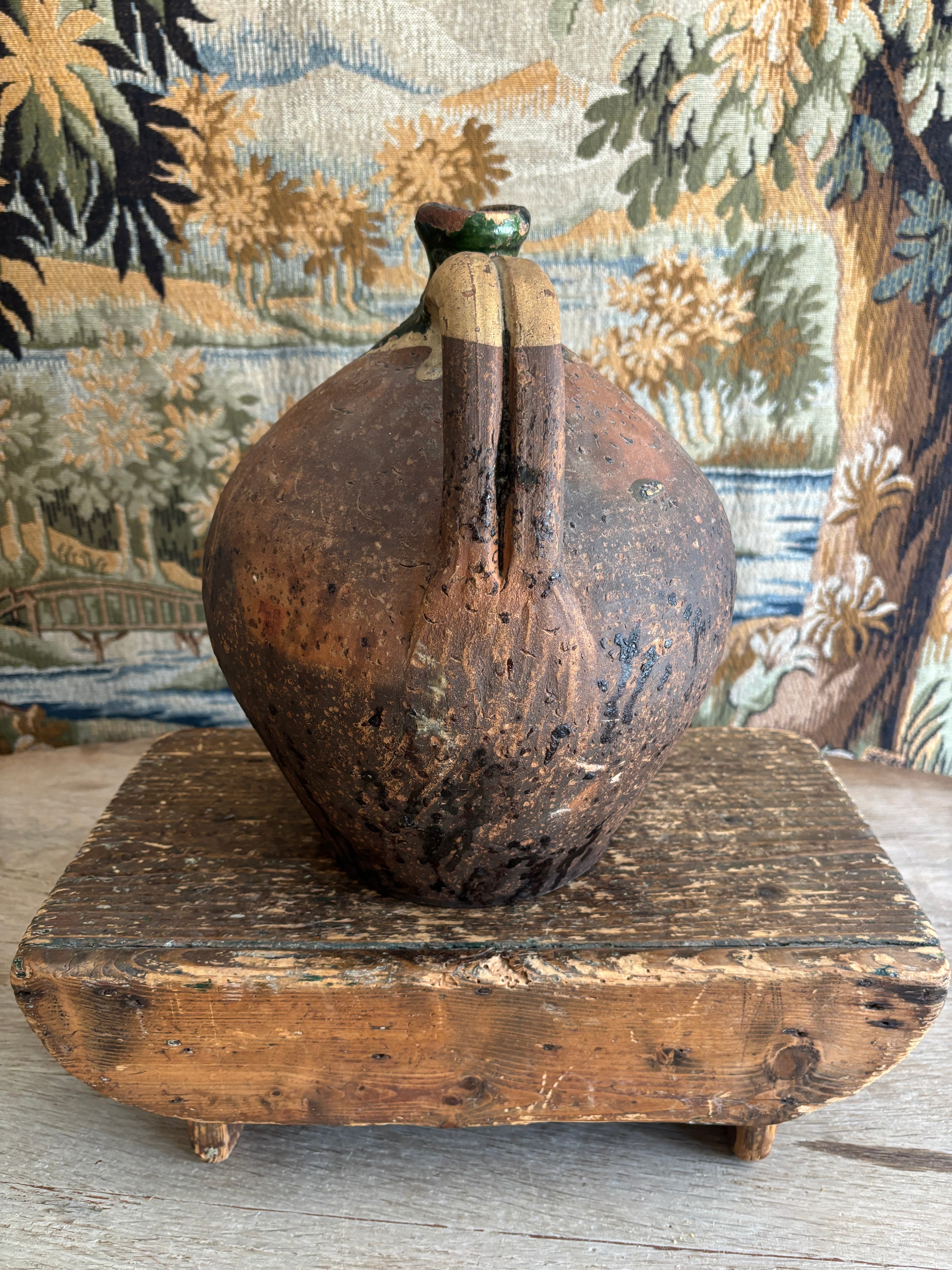 Antique French Earthenware Jug