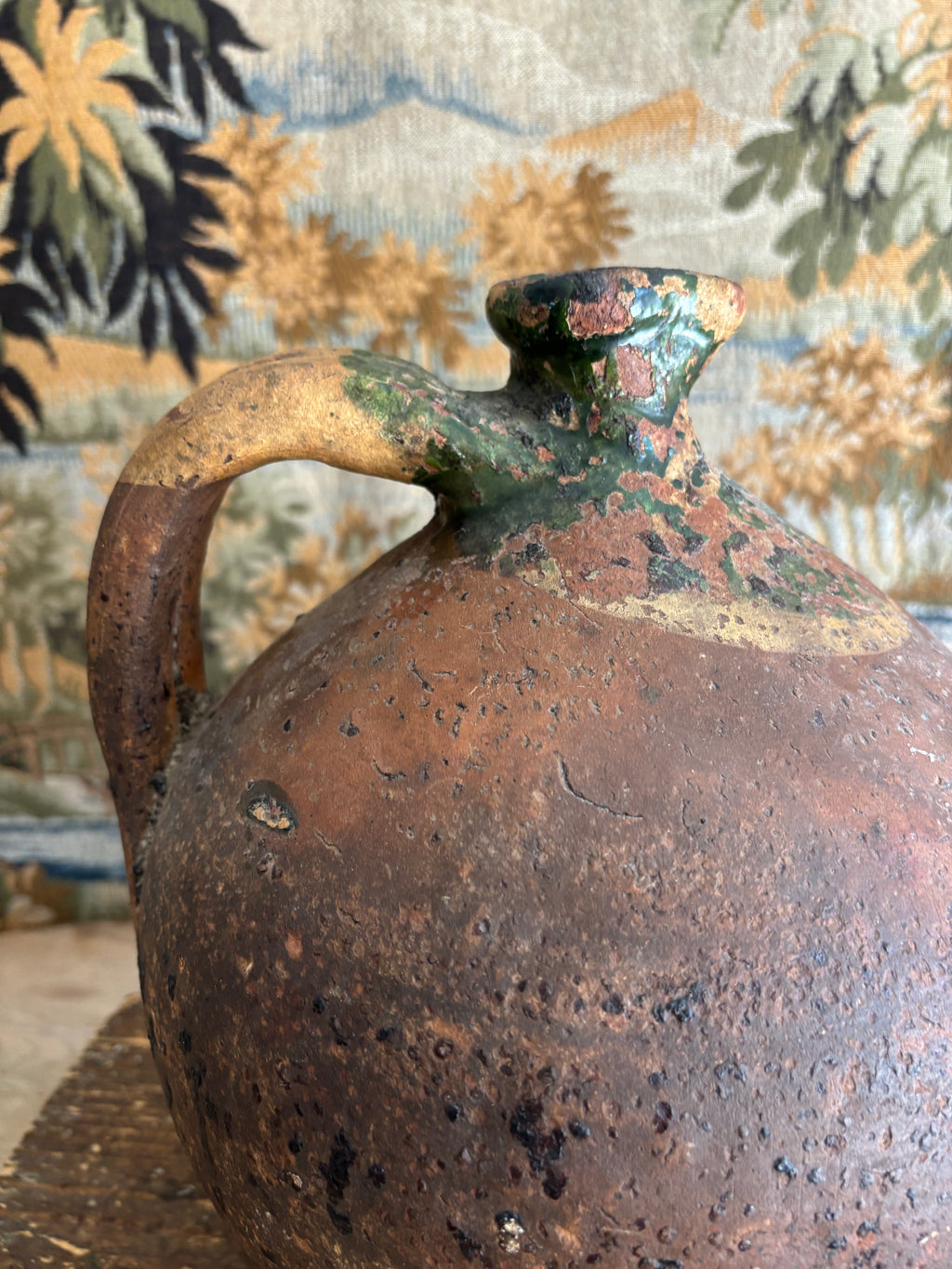 Antique French Earthenware Jug