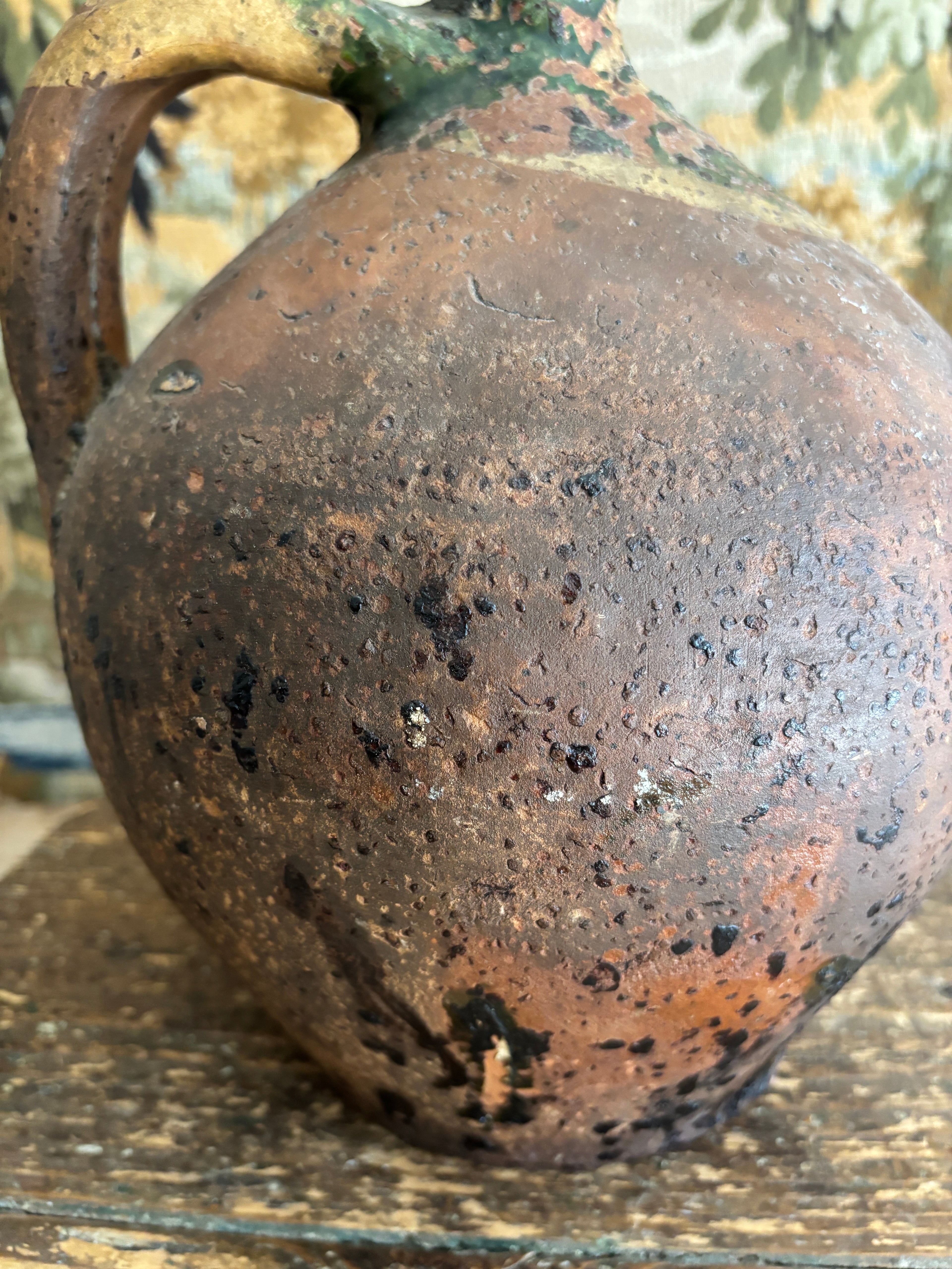 Antique French Earthenware Jug