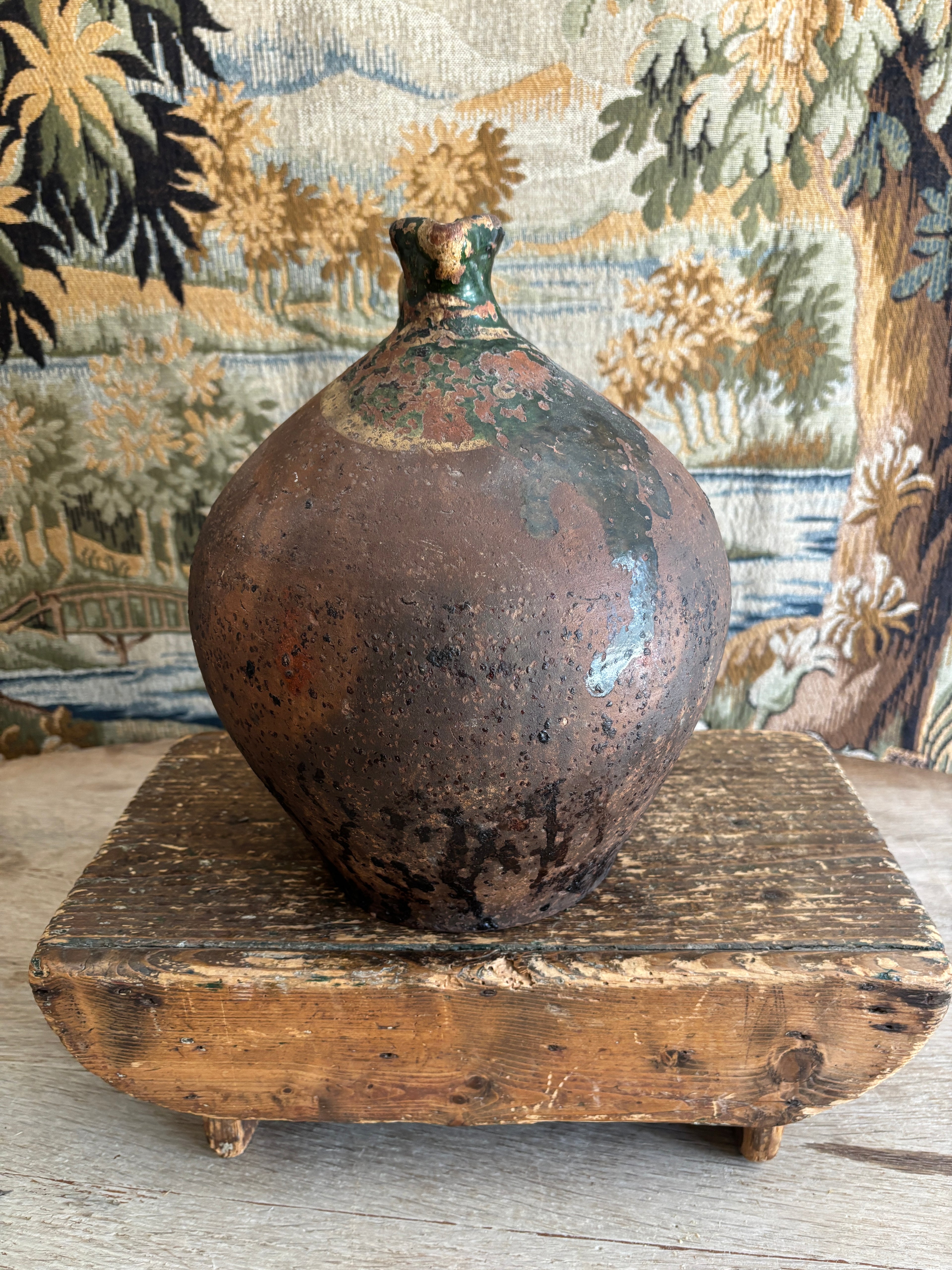 Antique French Earthenware Jug