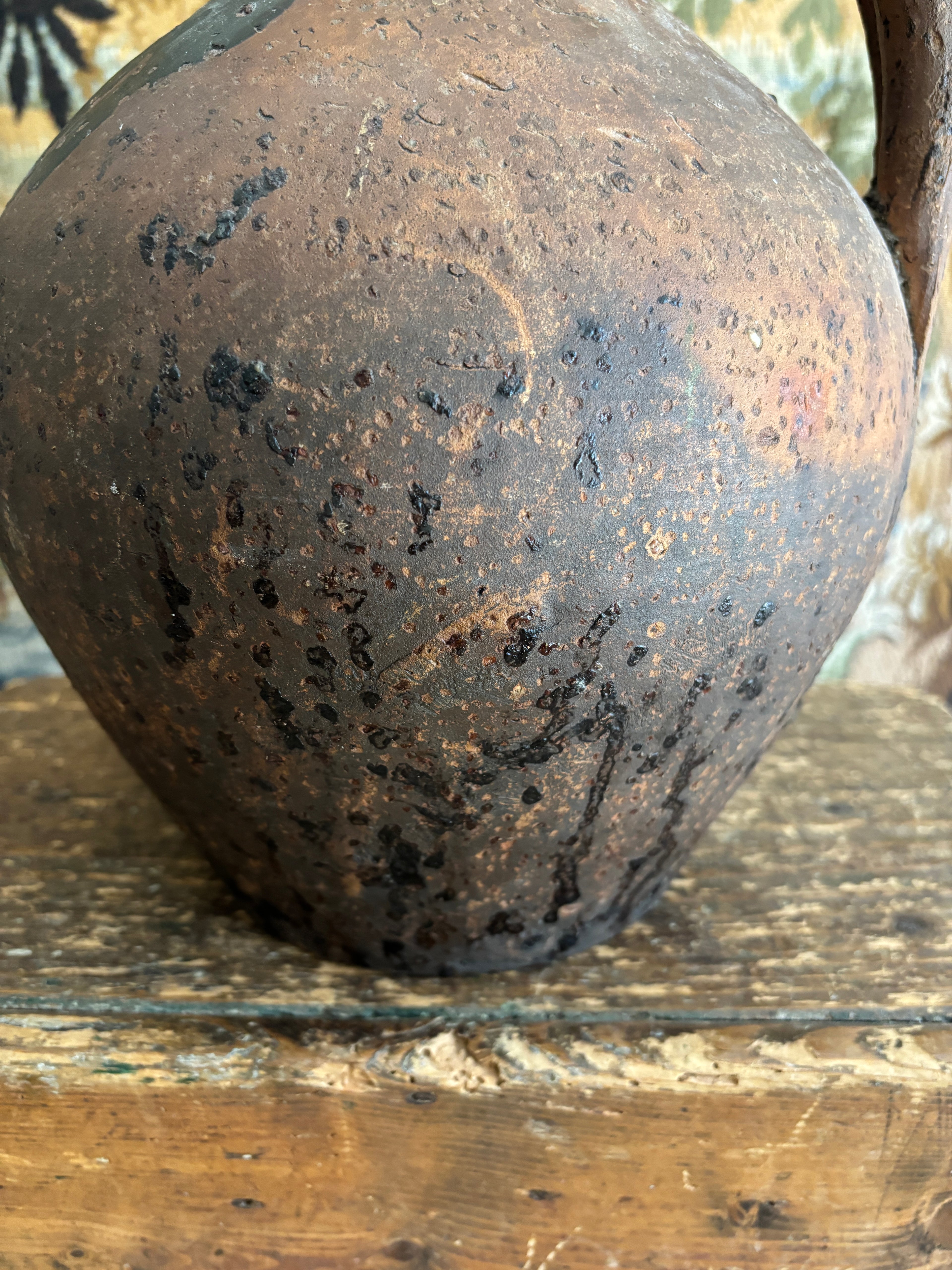Antique French Earthenware Jug