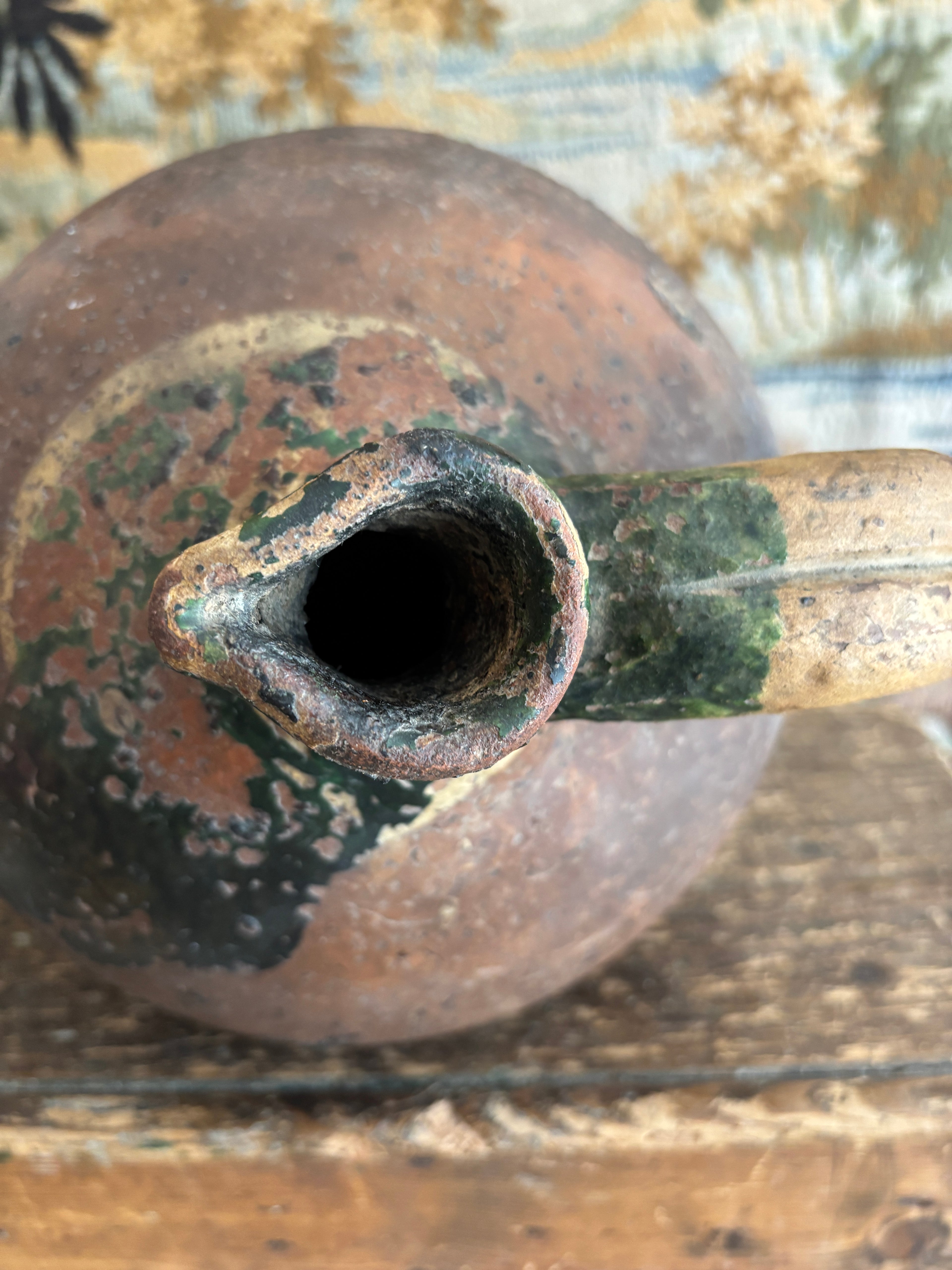 Antique French Earthenware Jug