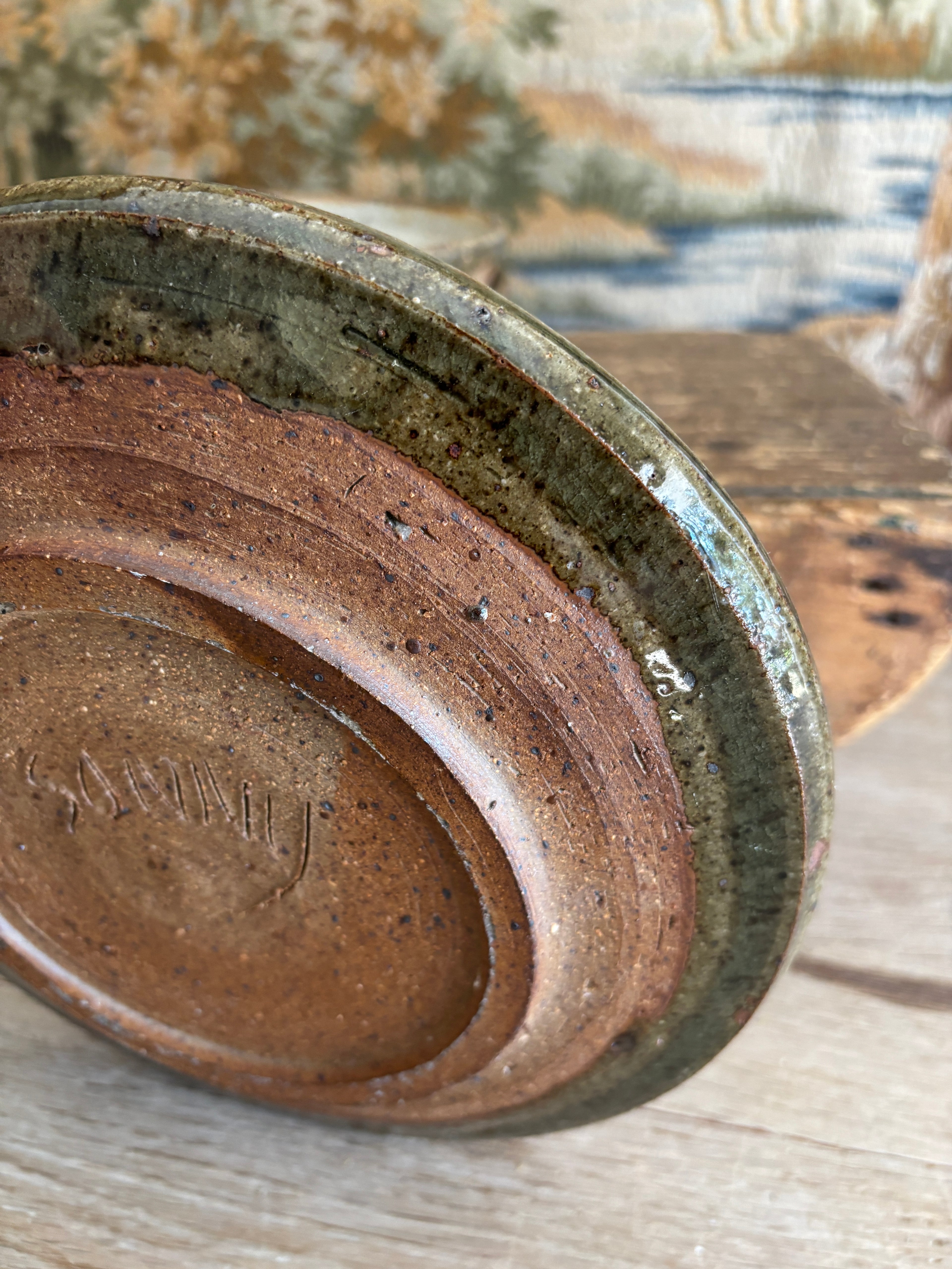 Signed Studio Pottery Plate