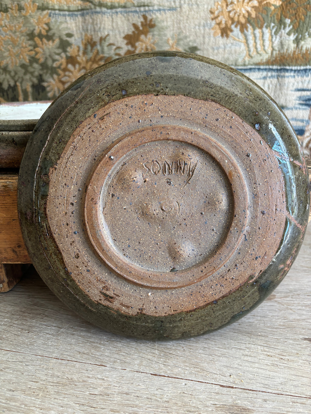 Signed Studio Pottery Plate