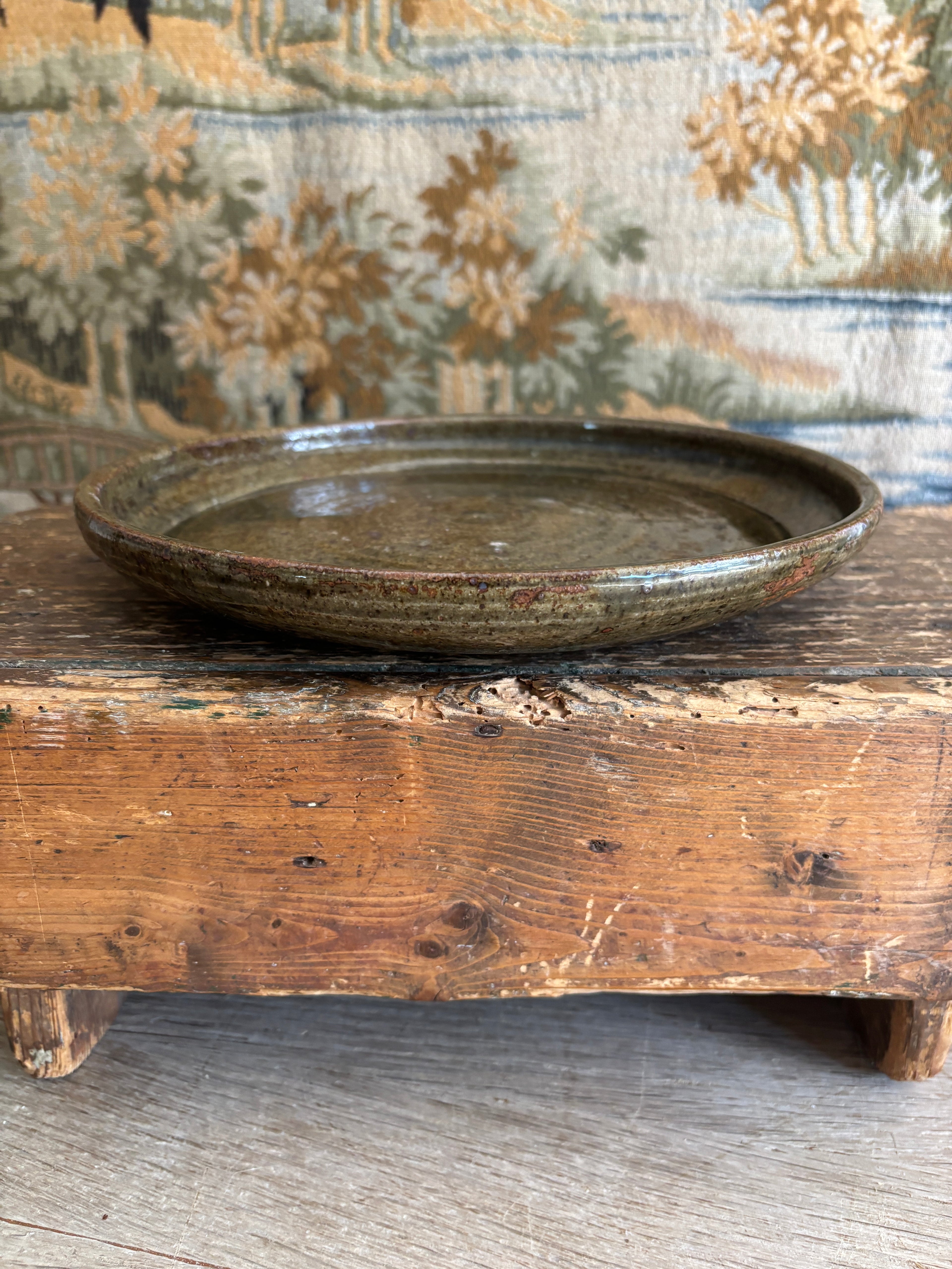 Signed Studio Pottery Plate
