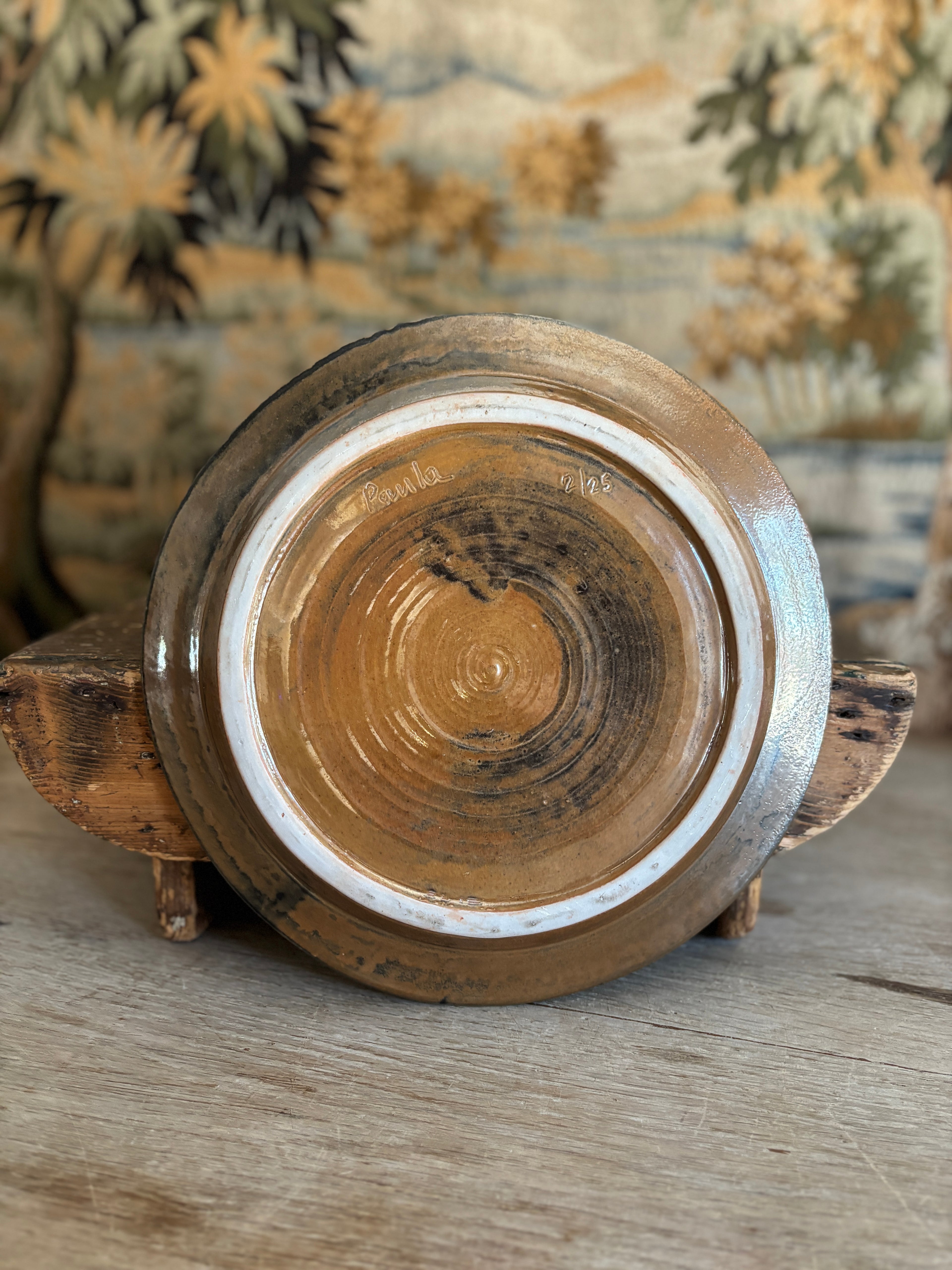 Signed Studio Pottery Platter