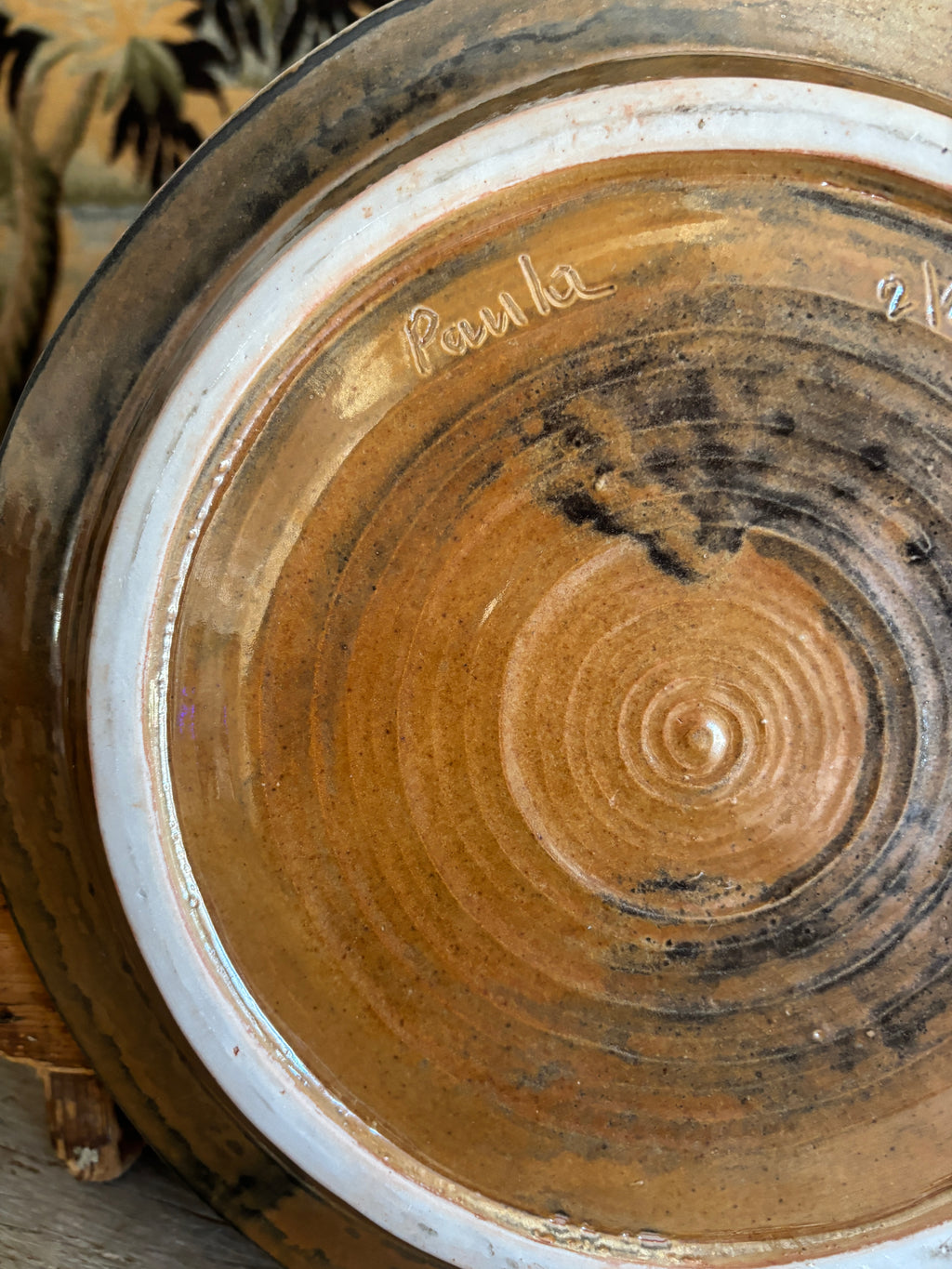 Signed Studio Pottery Platter