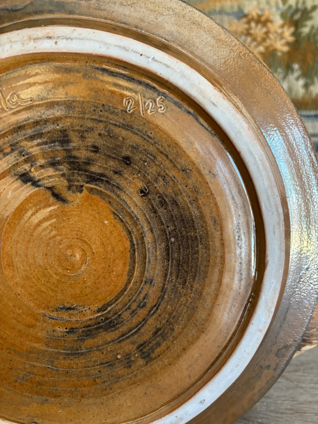 Signed Studio Pottery Platter