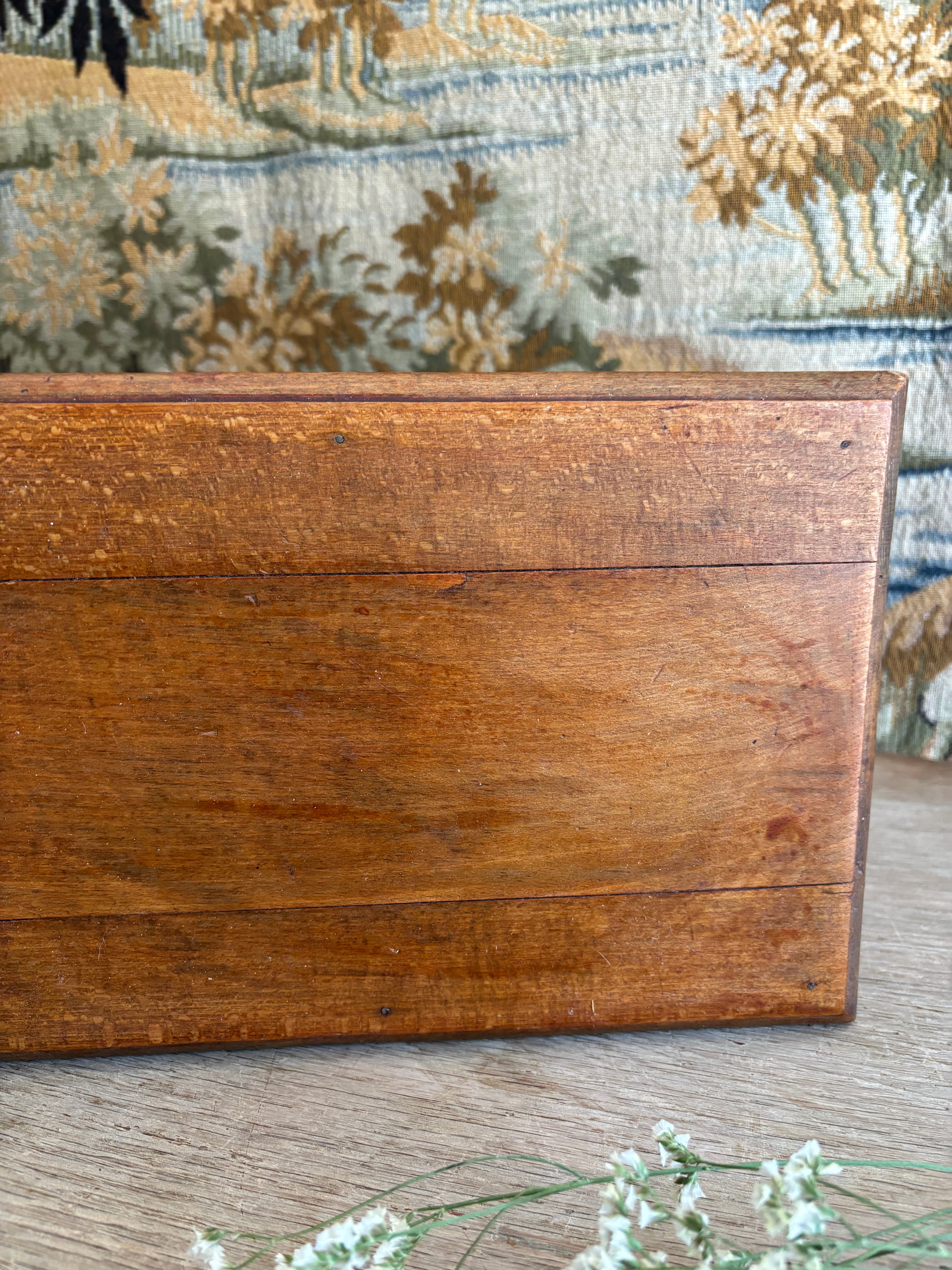 Antique French Wooden Footstool