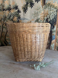 Large Vintage Asian Woven Storage Basket