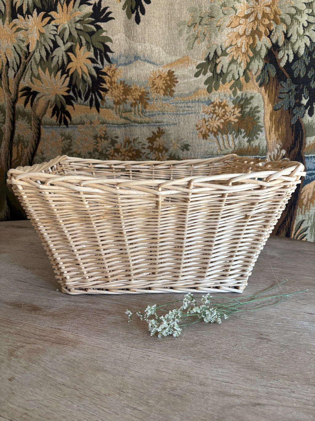 Light-Toned Woven Basket