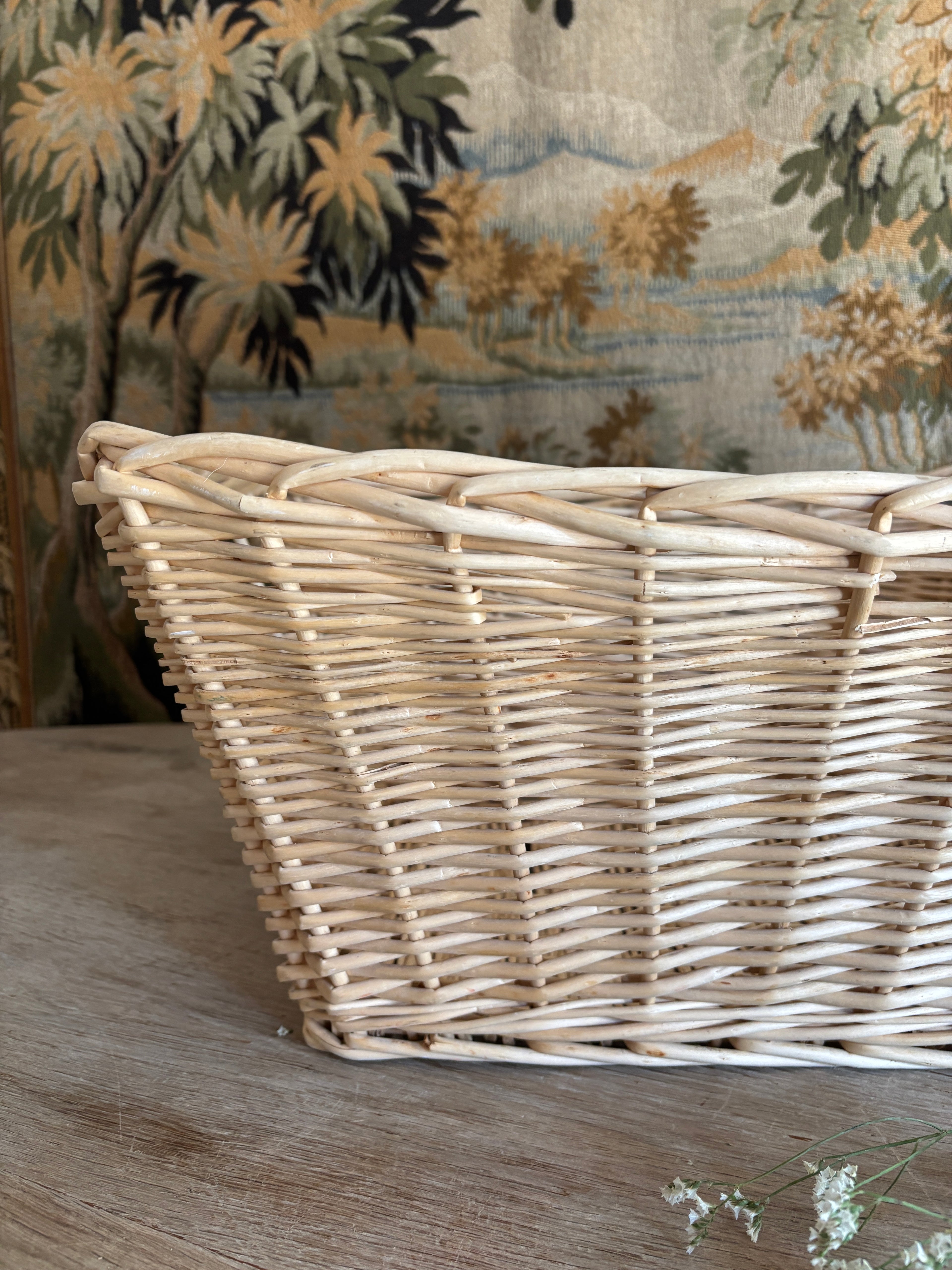 Light-Toned Woven Basket