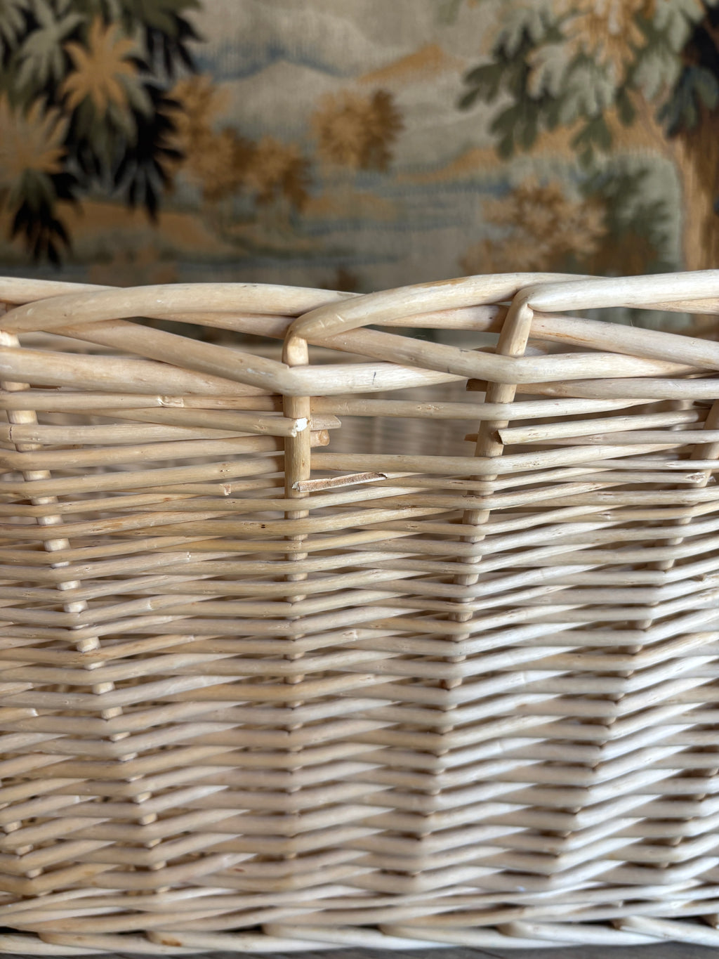 Light-Toned Woven Basket