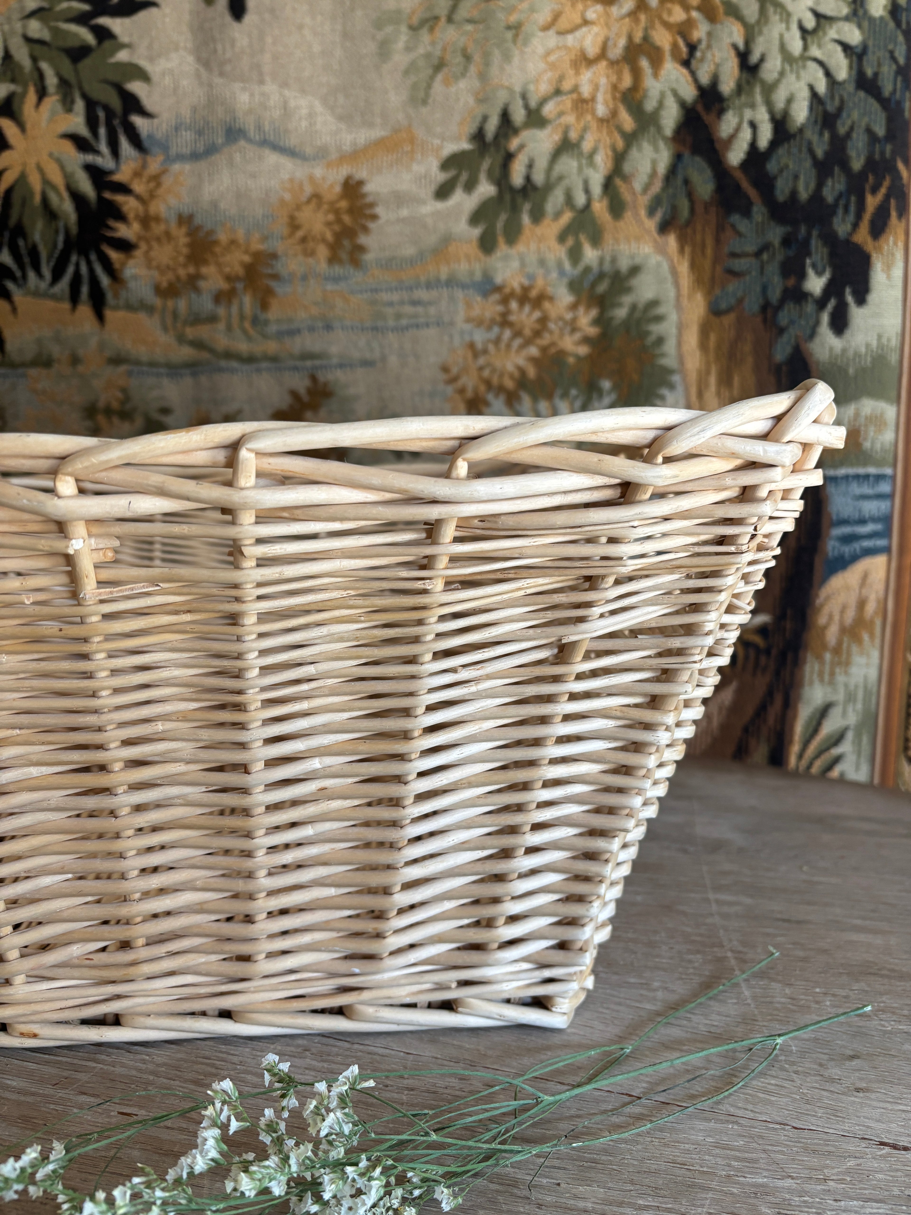 Light-Toned Woven Basket