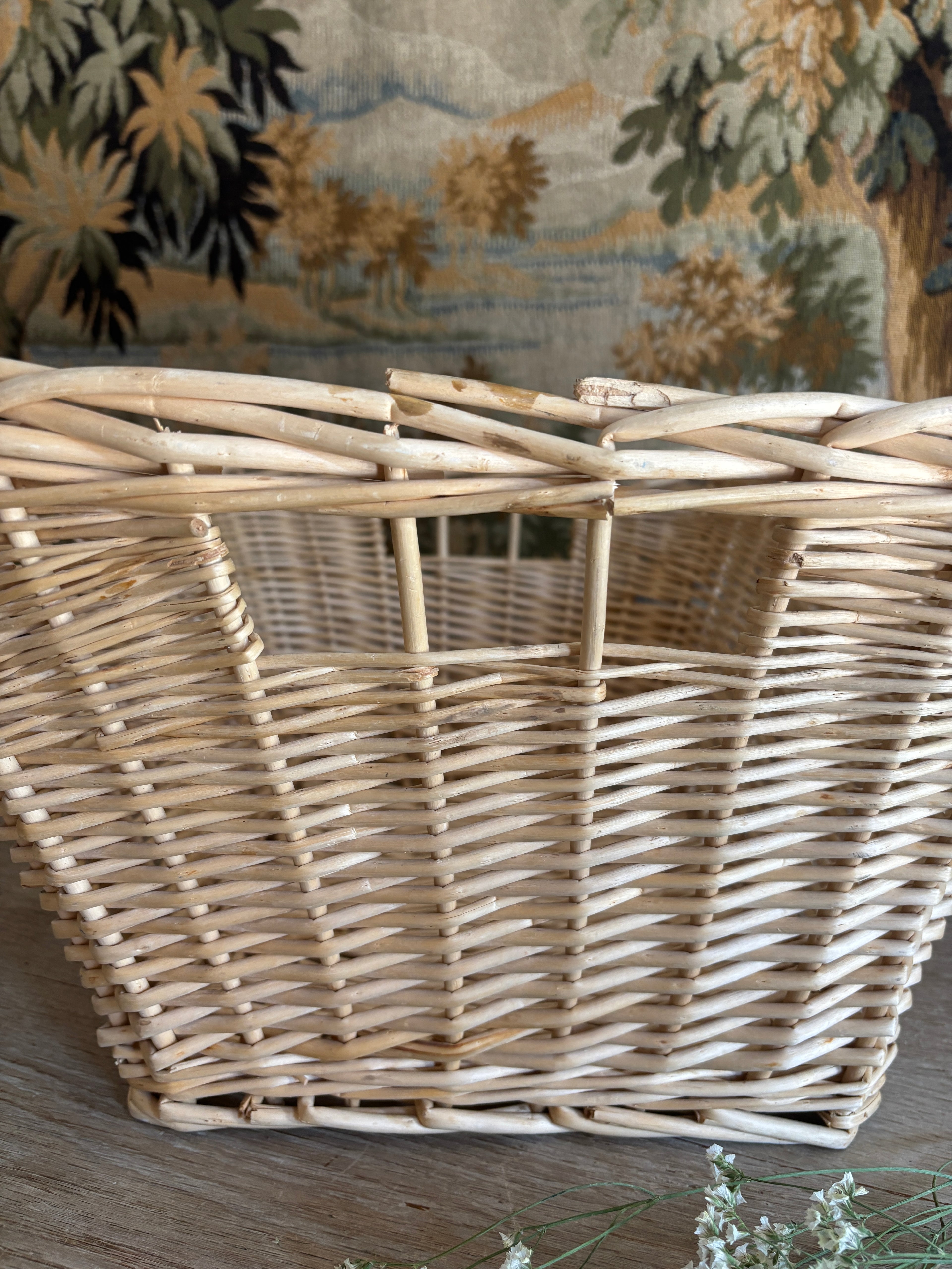 Light-Toned Woven Basket