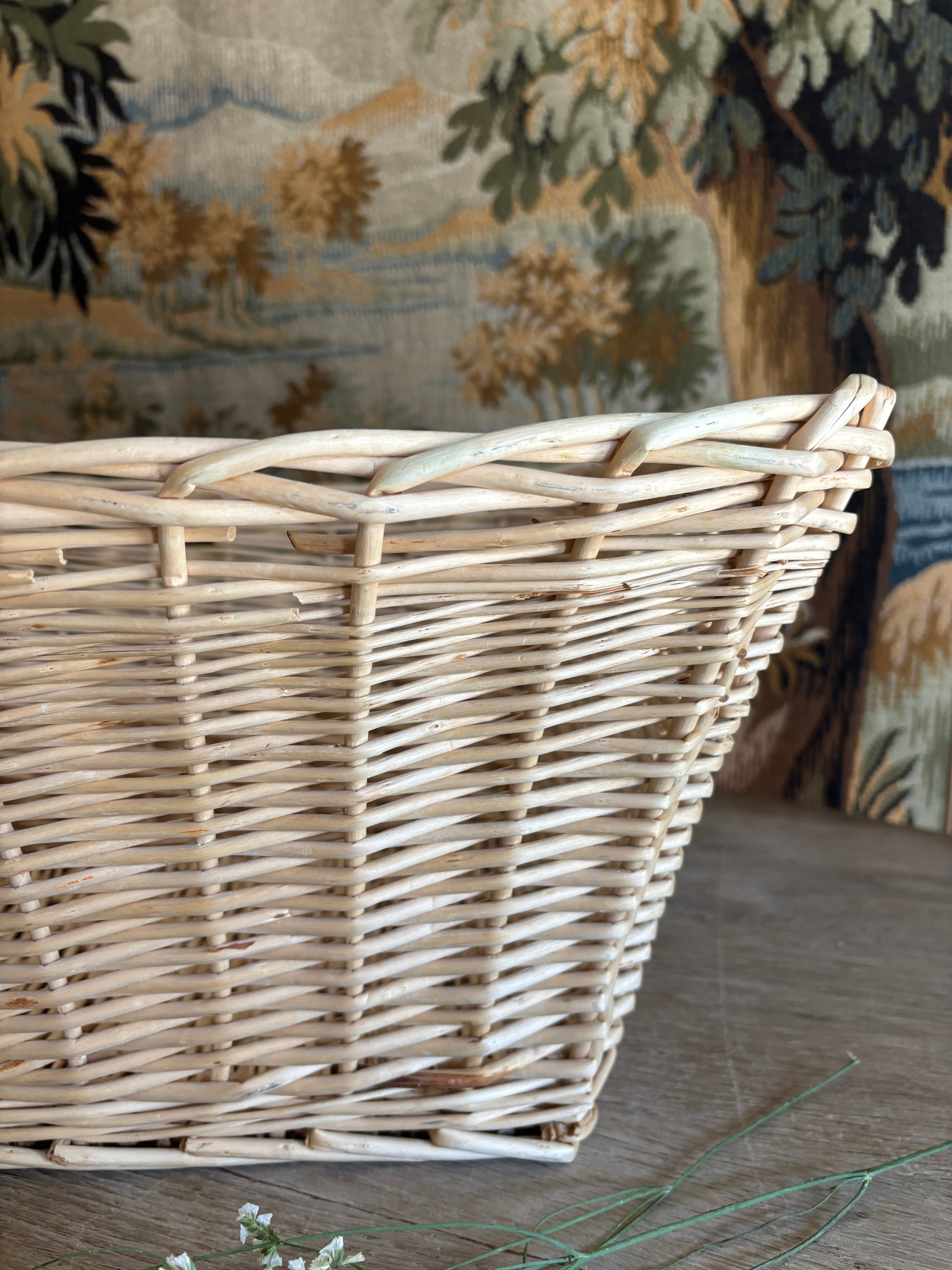 Light-Toned Woven Basket