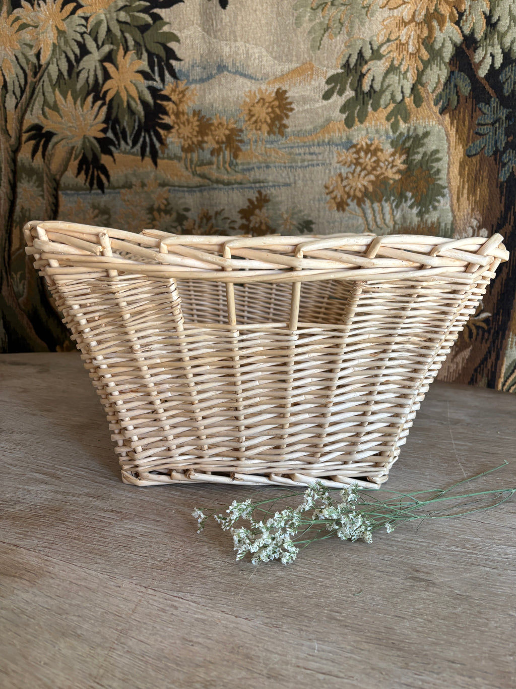 Light-Toned Woven Basket