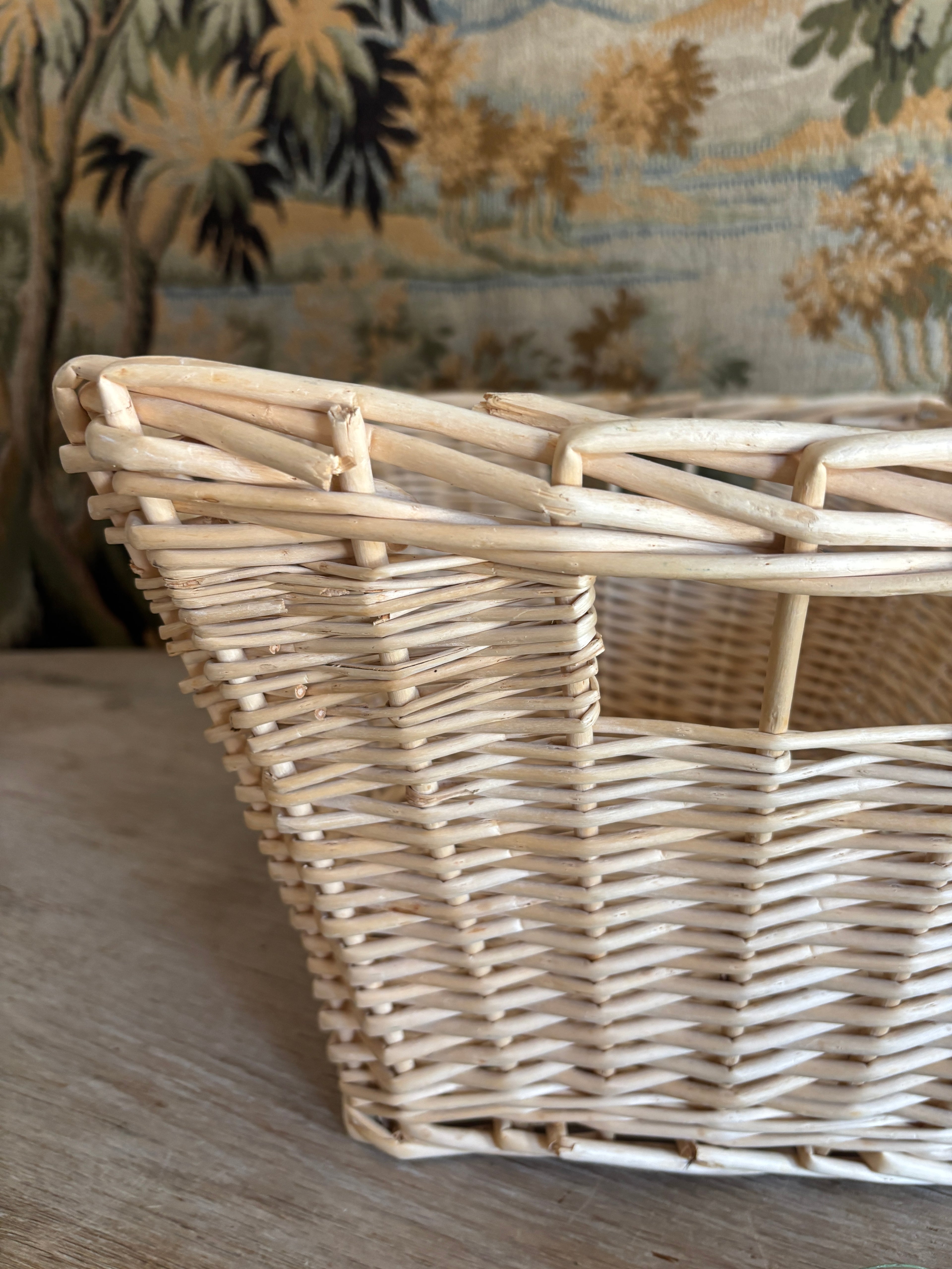 Light-Toned Woven Basket