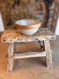 Vintage French Two-Tone Stoneware Bowl
