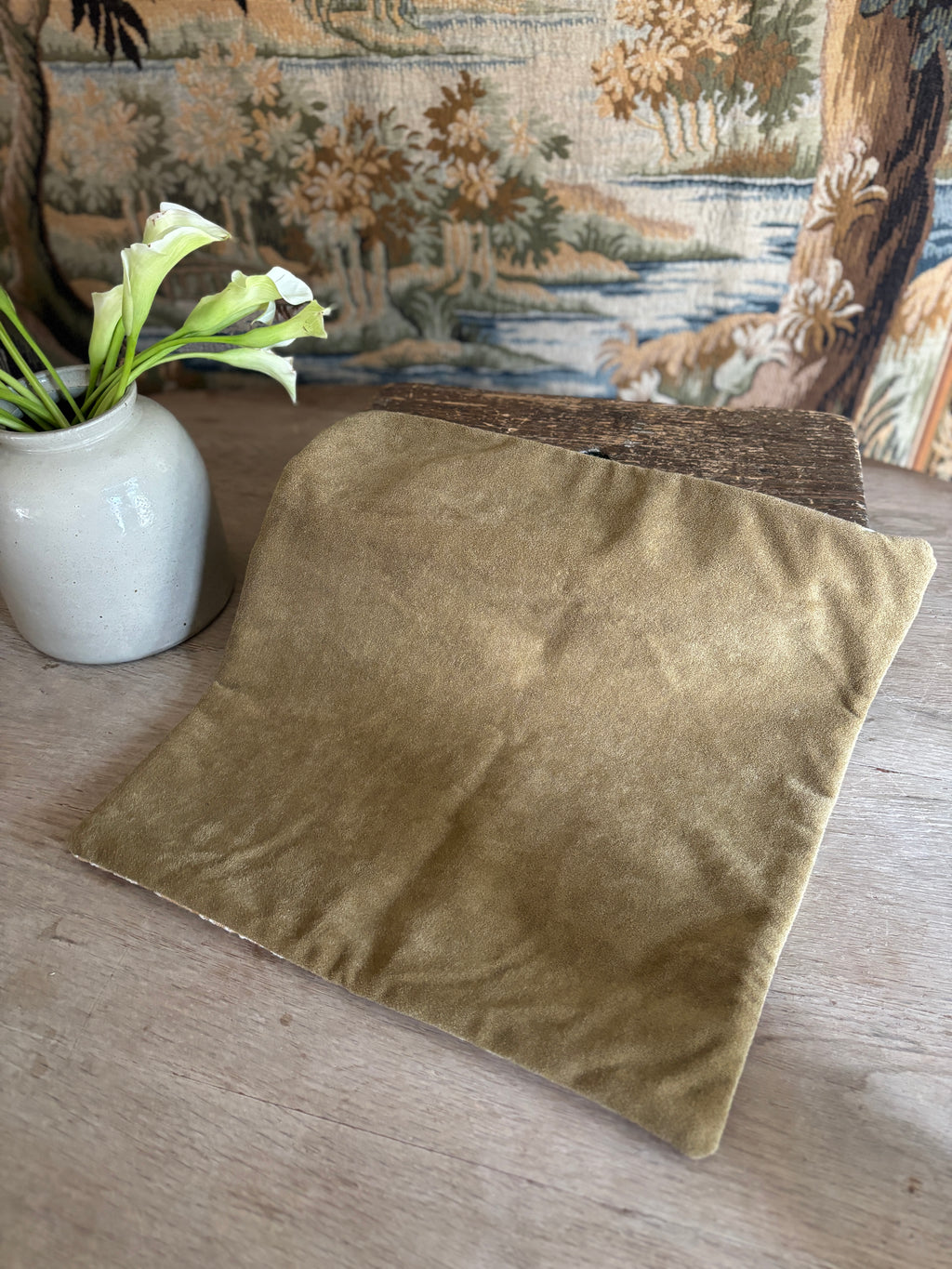 Floral Tapestry Pillow Cover