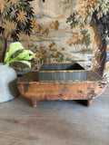 Handcrafted Two-Tone Metal Catchall Tray