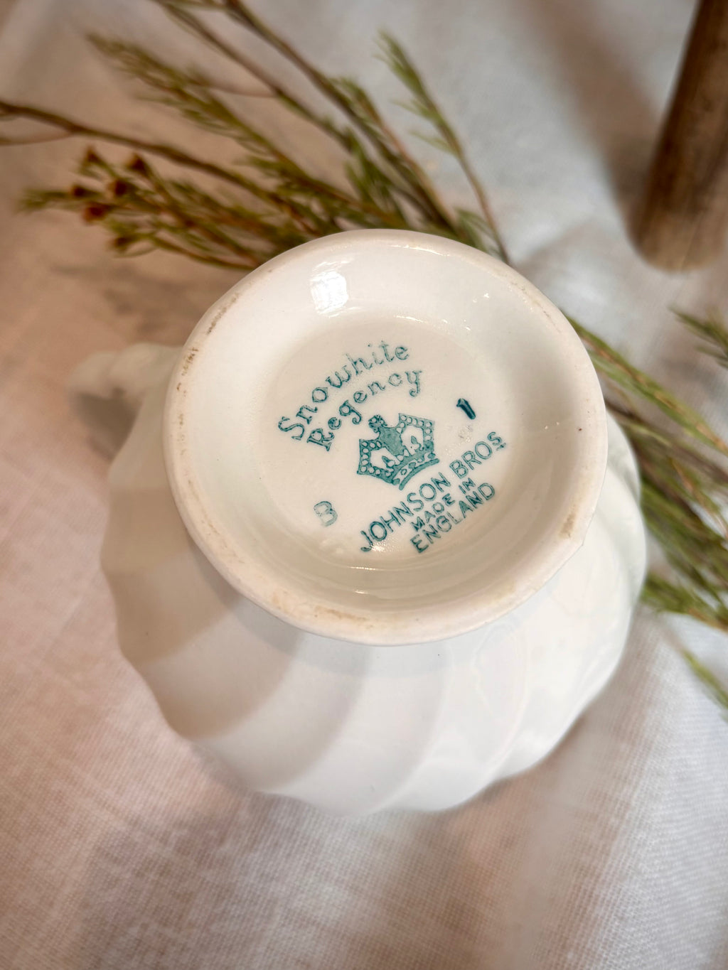 Vintage Johnson Brothers “Regency Snowhite” Creamer/Pitcher