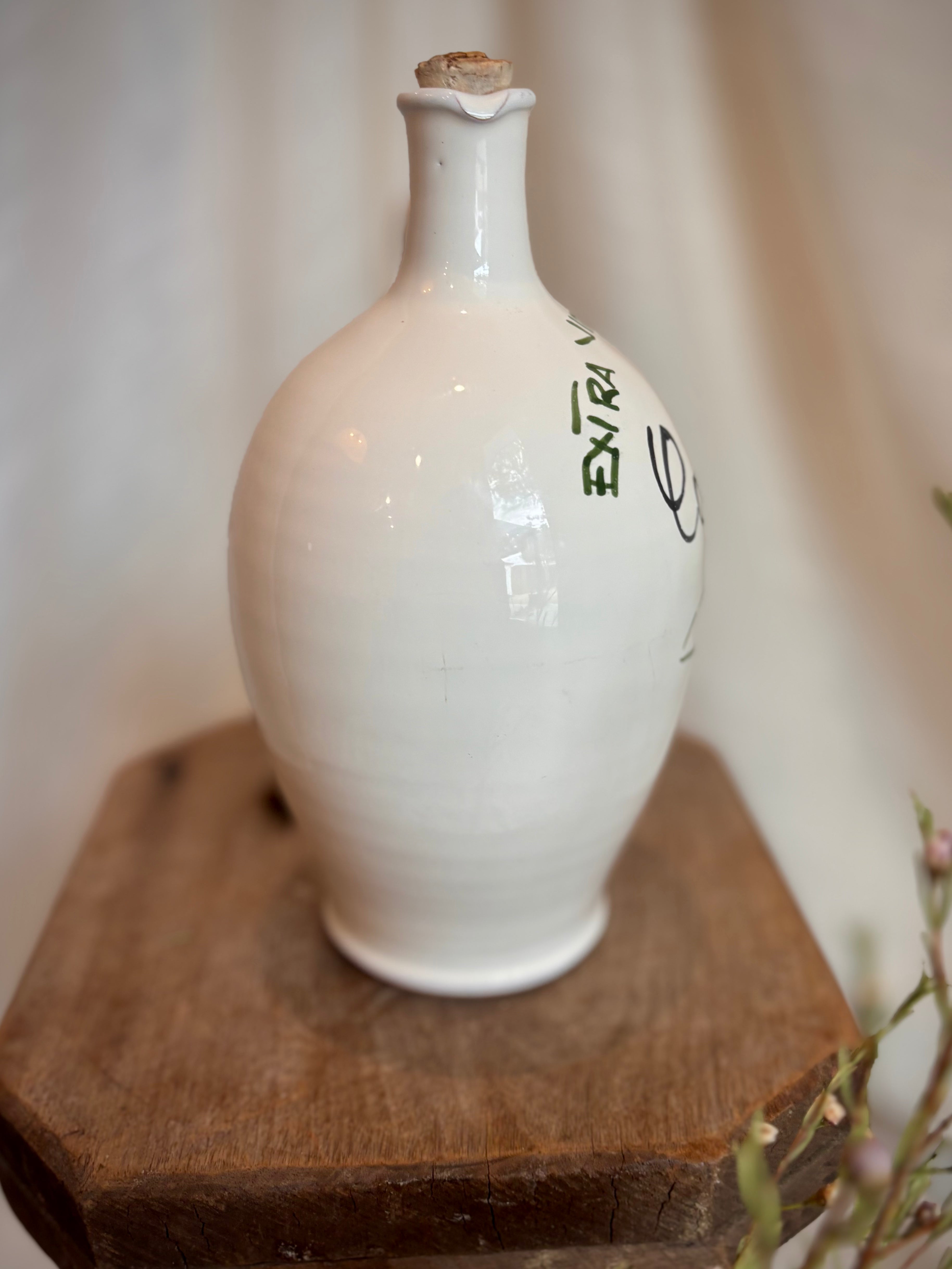 Vintage Carluccio’s Italian Ceramic Olive Oil Fiasco – Puglia