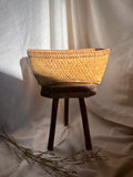 Vintage Low Oval Harvest Basket
