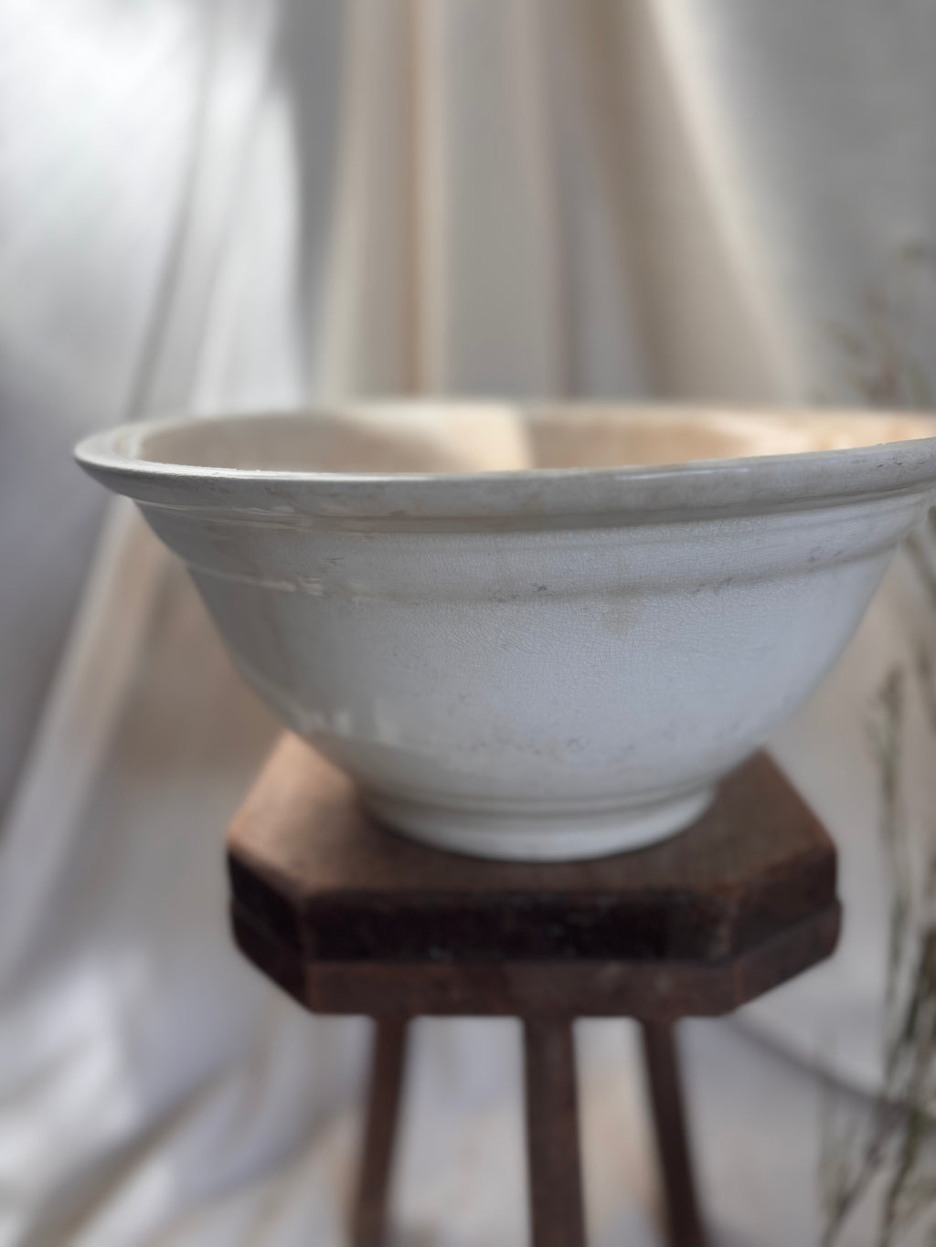 Antique Ironstone Mixing Bowl