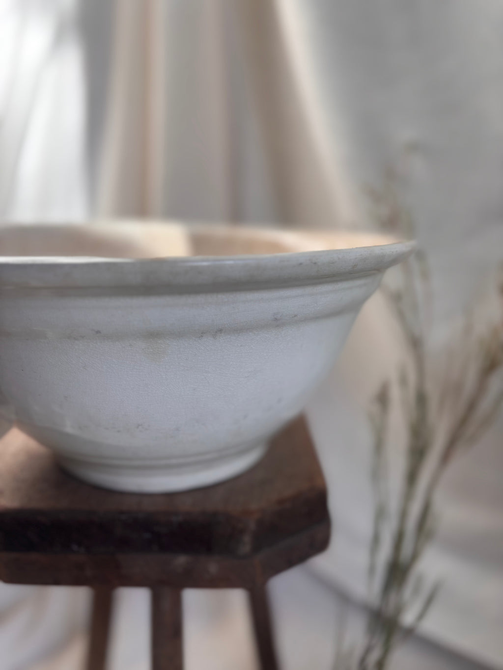 Antique Ironstone Mixing Bowl