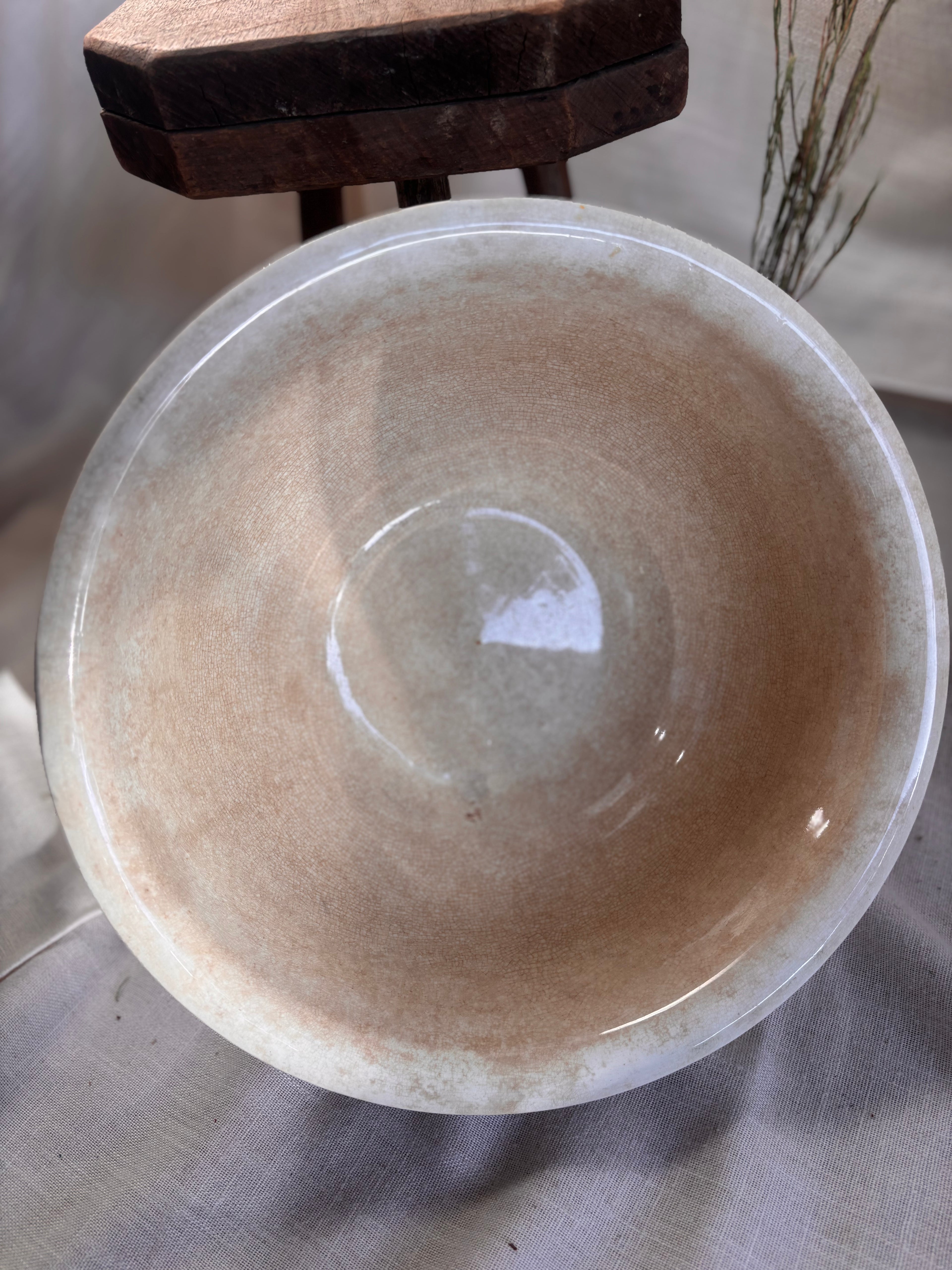 Antique Ironstone Mixing Bowl