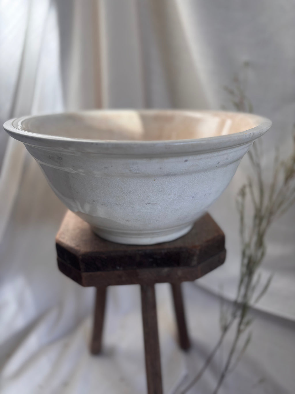 Antique Ironstone Mixing Bowl