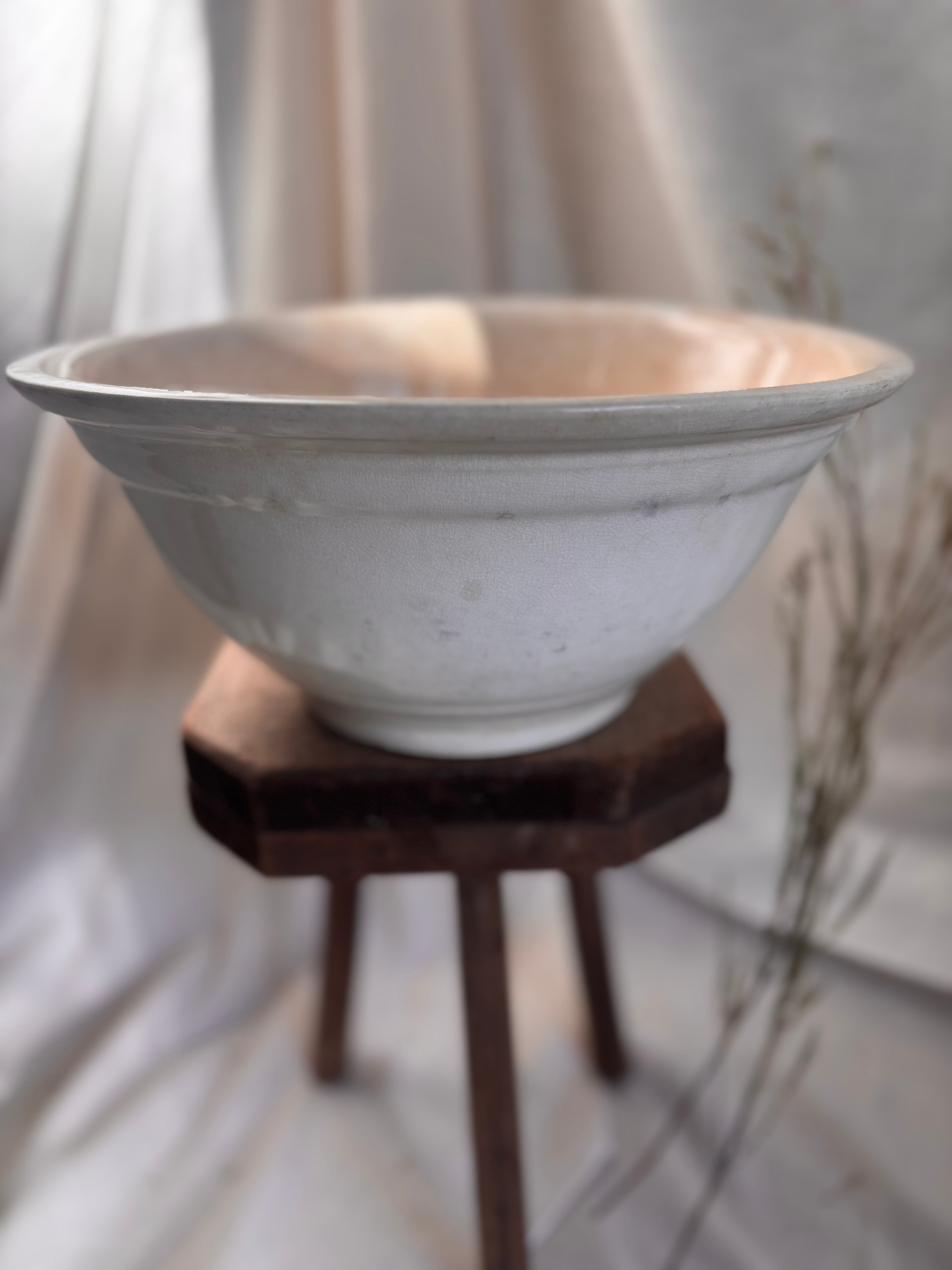 Antique Ironstone Mixing Bowl