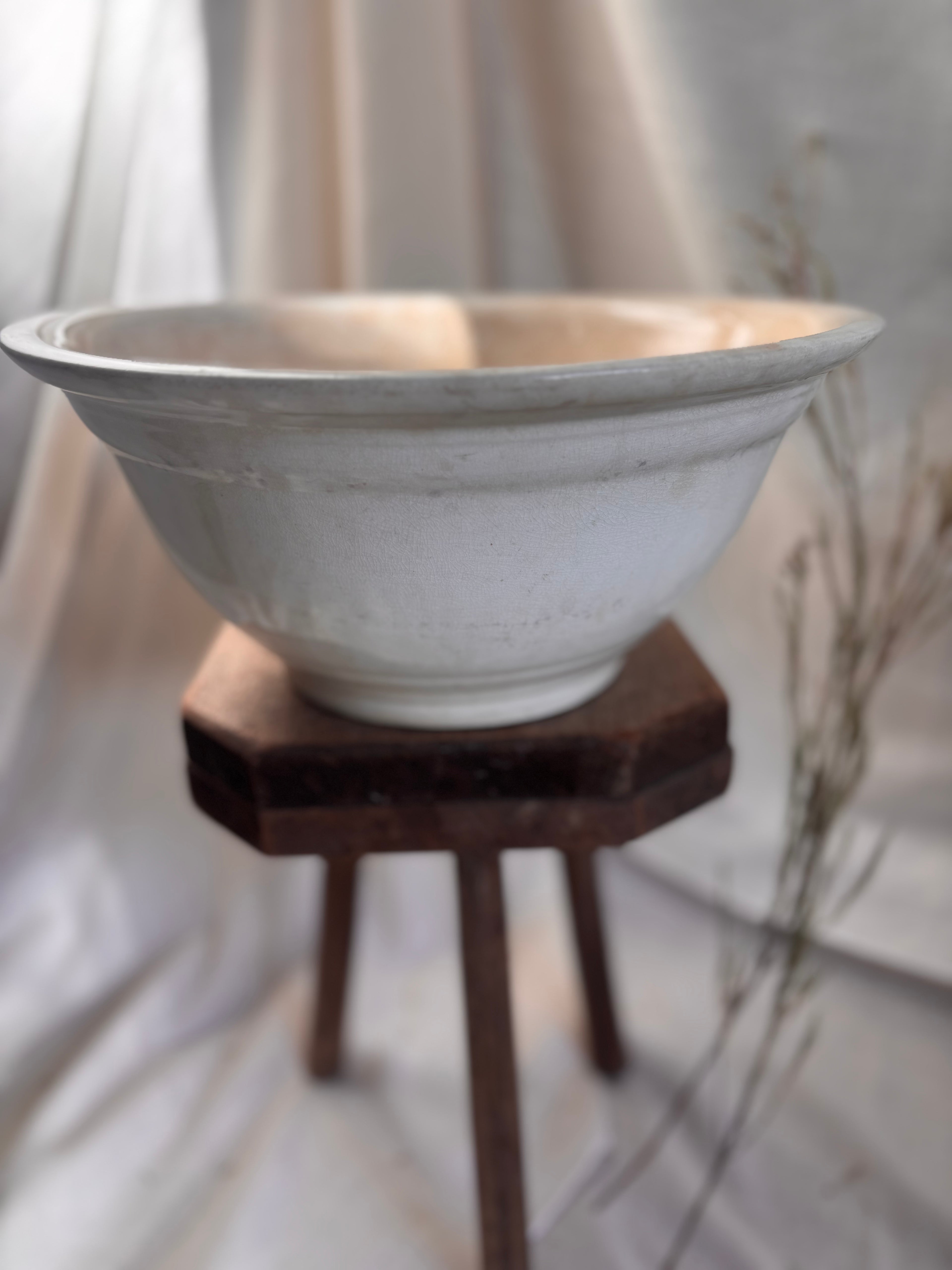 Antique Ironstone Mixing Bowl