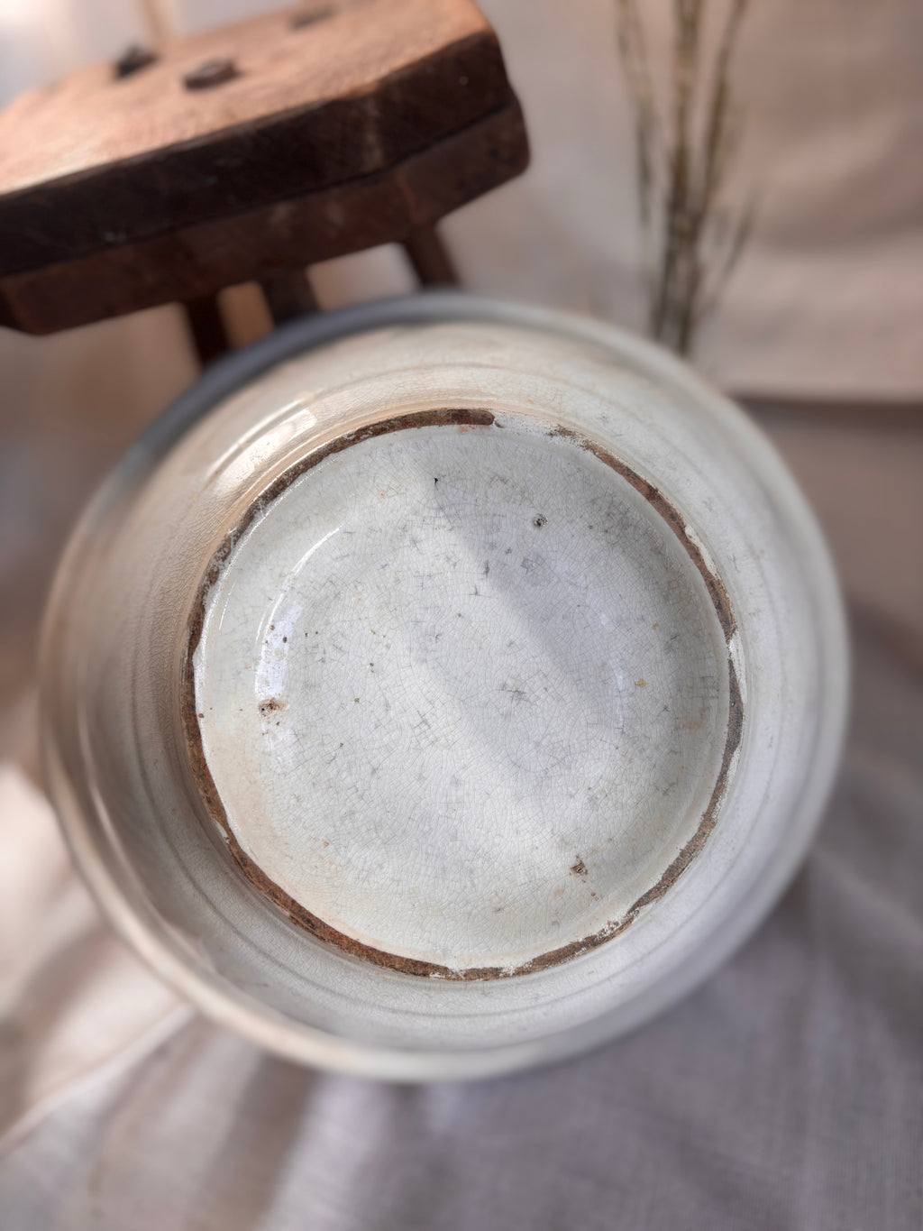 Antique Ironstone Mixing Bowl