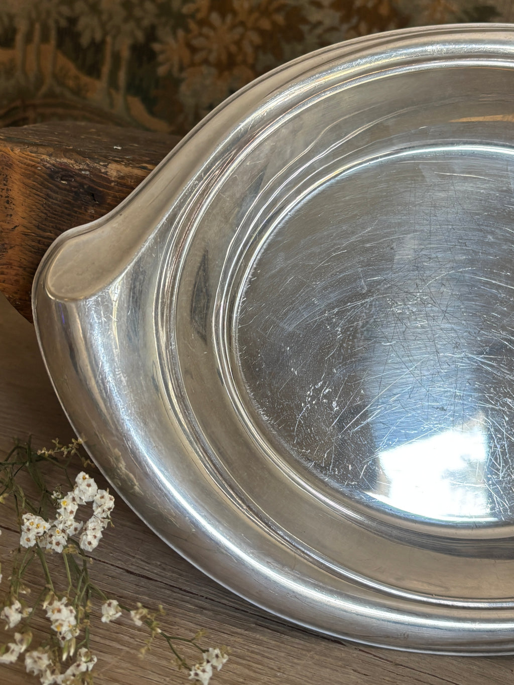 1950s Mid-Century Modern 1847 Rogers Bros. Flair Silverplate Serving Bowl