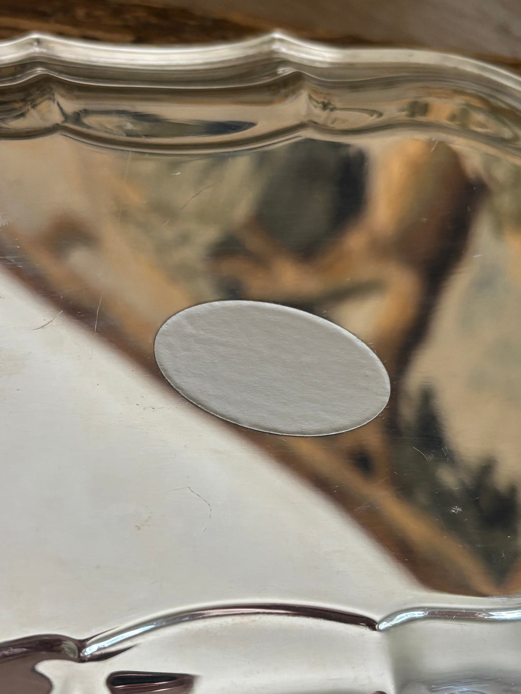 Vintage International Silver Chippendale Silver-Plated Serving Tray