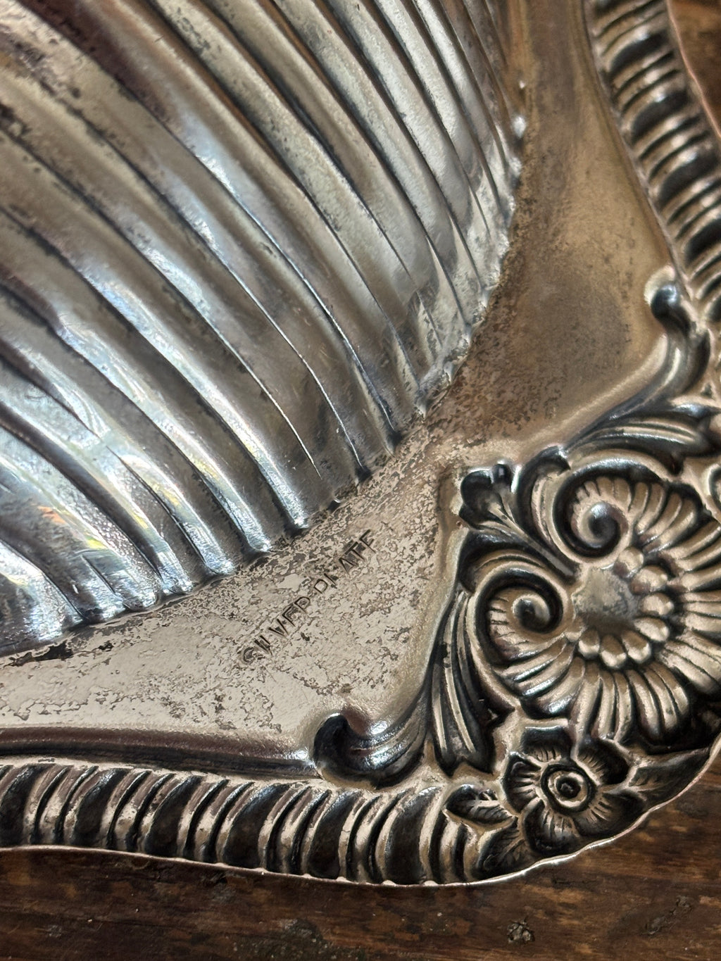 Vintage Silver-Plated Shell Dish