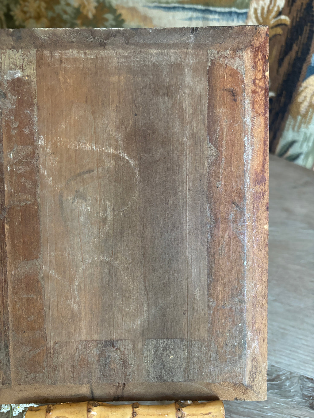 Antique French Impasto Oil Painting on Wood Panel