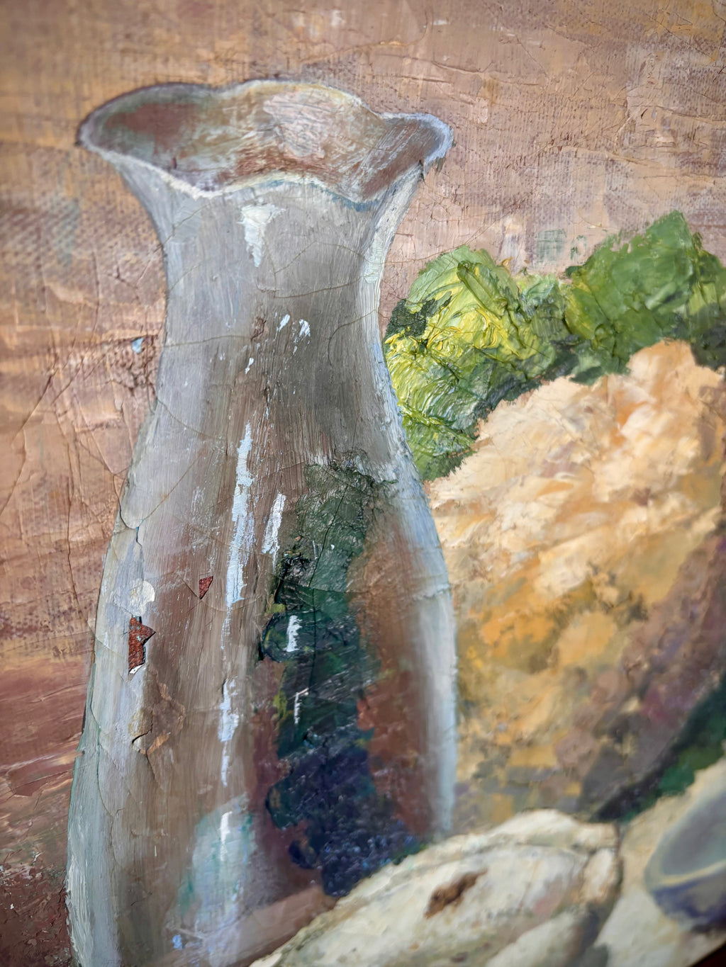 Antique Kitchen Still Life Oil on Canvas